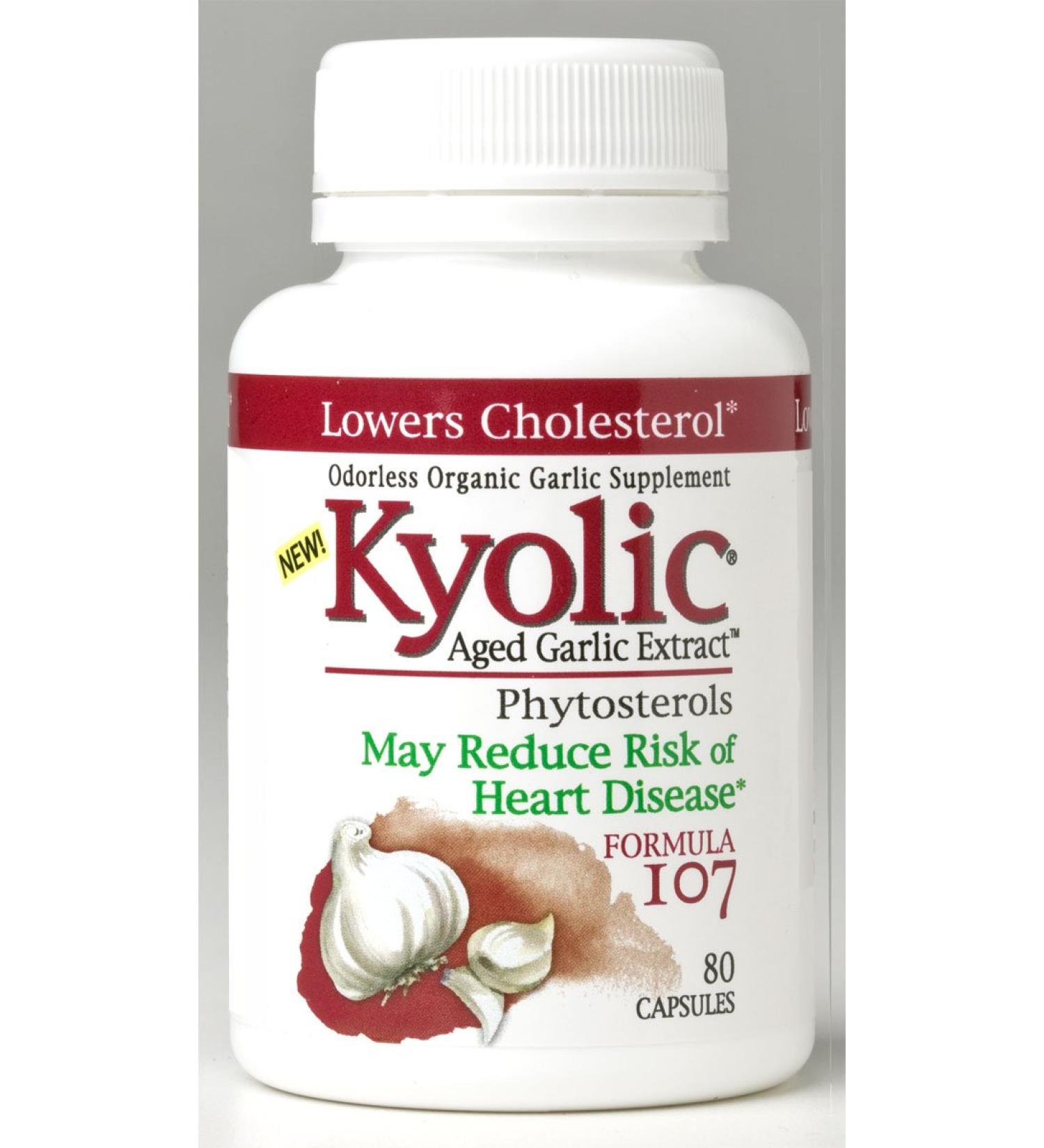 Kyolic Formula 107 80 caps by Wakunaga