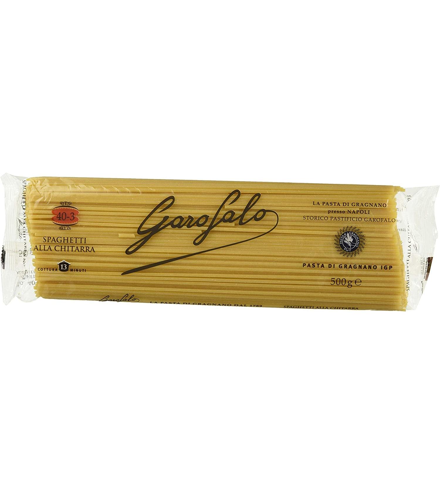  Garofalo Garofalo Pasta di Gragnano IGP Lot de 16 spaghetti Alla Chitarra N 40-3 P tes de bl dur Pasta Neapolitan 500 g - Buy Online on GoSupps.com
