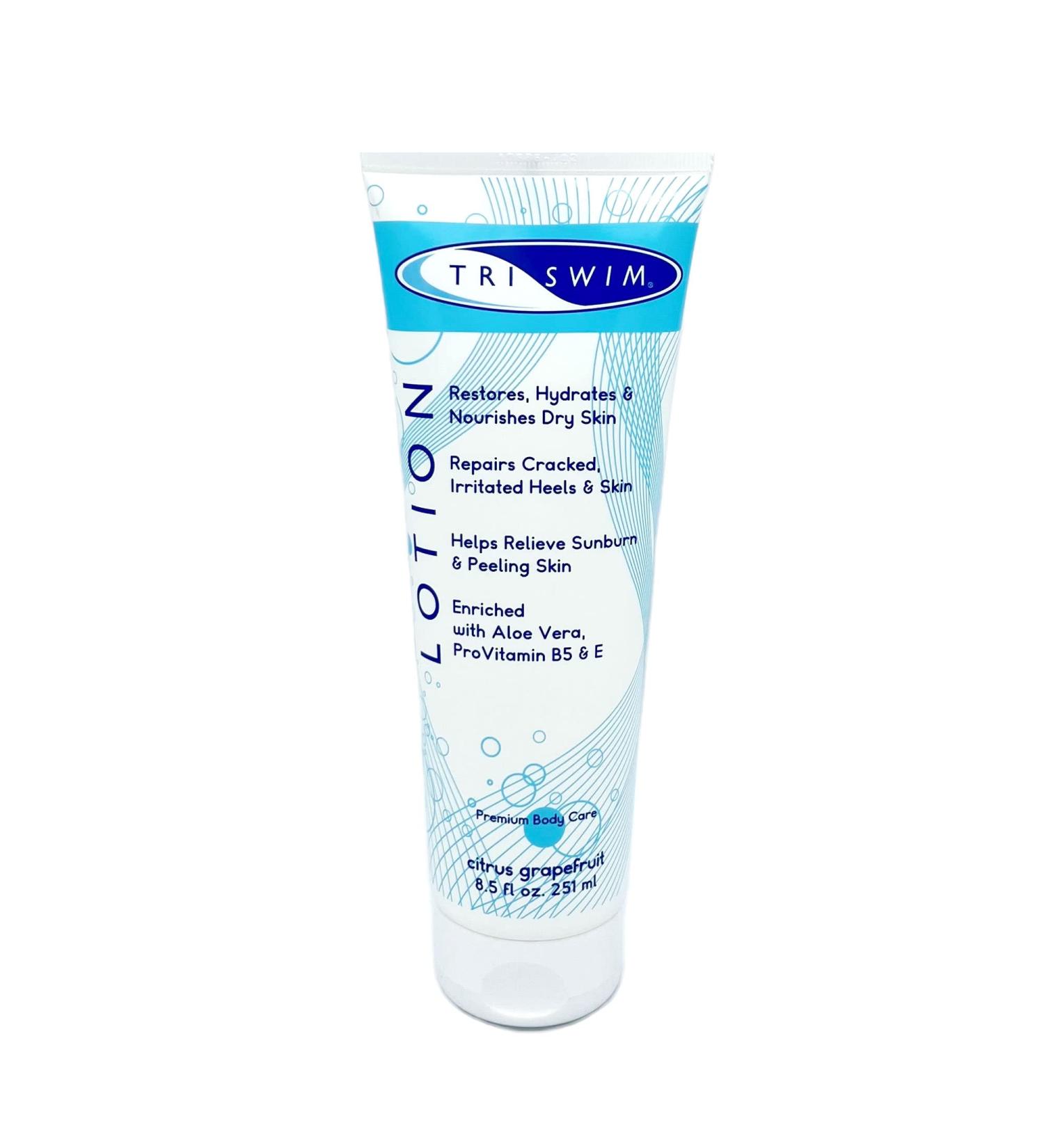 TRISWIM Swimmers Lotion - Moisturizing Skin Repair with Aloe Vera & Vitamins 8 Fl Oz - Pack of 1 - Buy Online on GoSupps.com