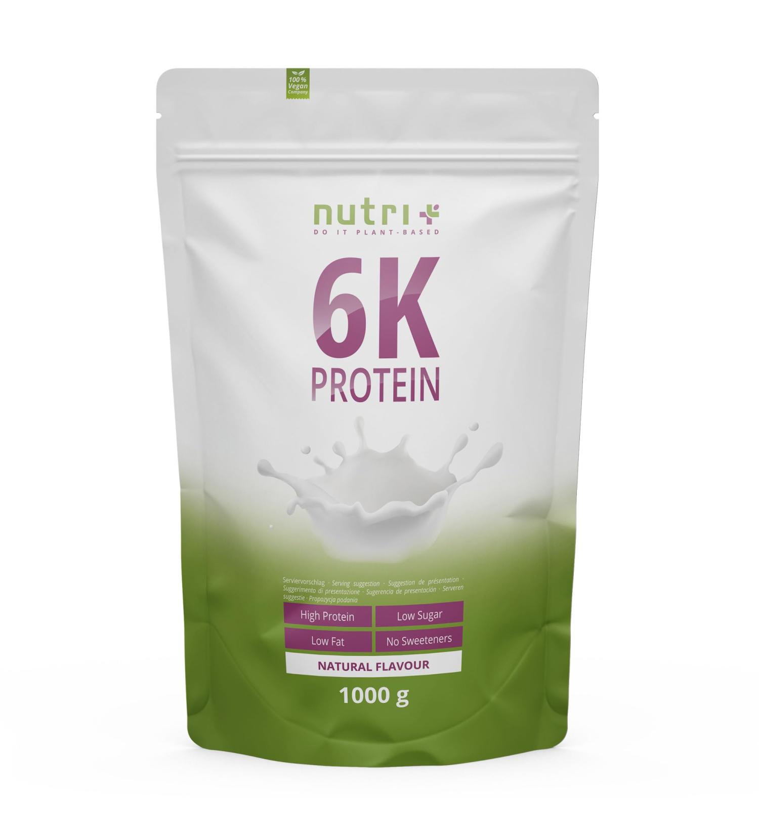 Nutri+ Protein Powder 1kg 85% Protein Sugar-Free & Fat-Free Neutral Flavor No Sweeteners Ideal for Baking 1000g - Buy Online on GoSupps.com