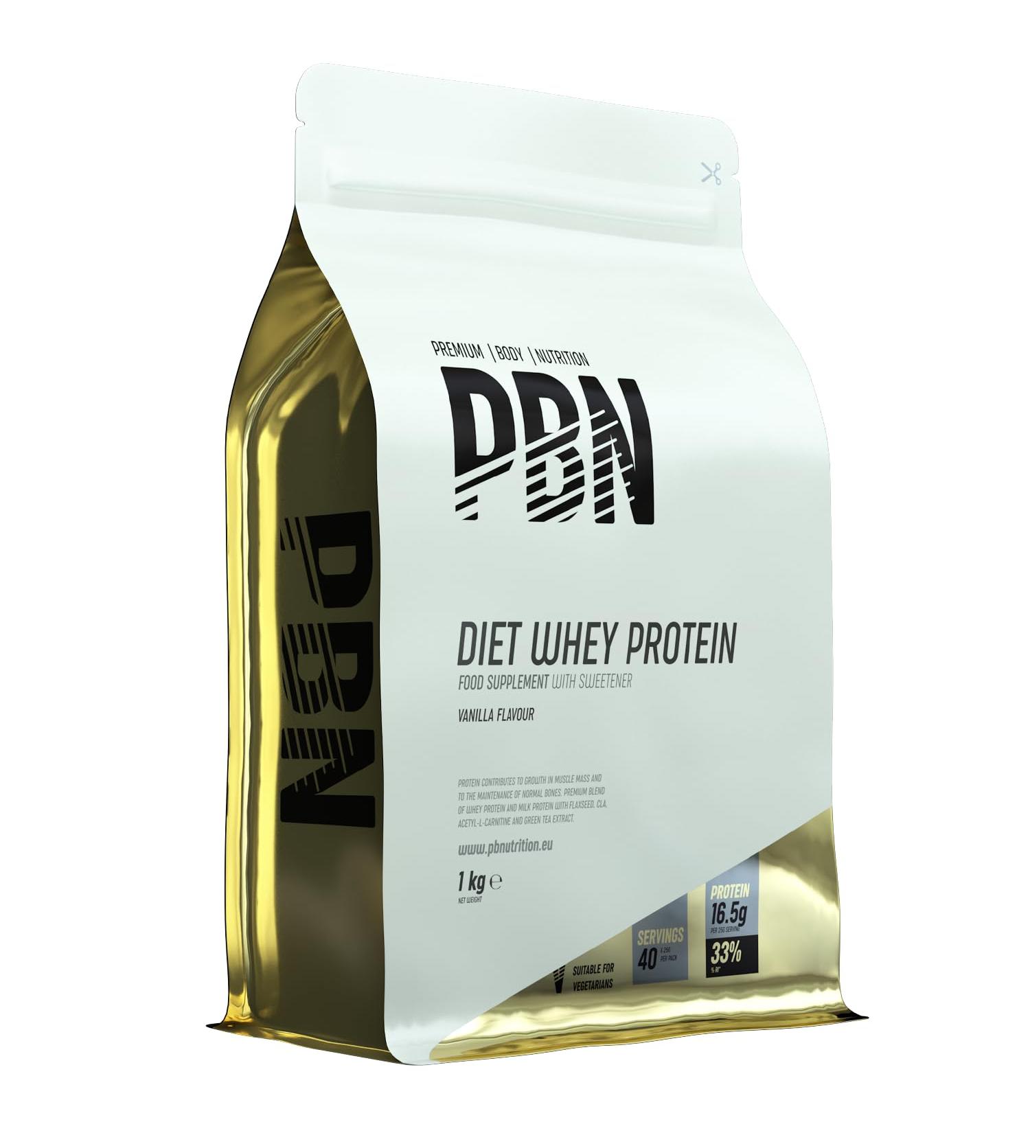 PBN Premium Body Nutrition Diet Whey Vanilla 1kg - High-Quality Protein Supplement - Buy Online on GoSupps.com