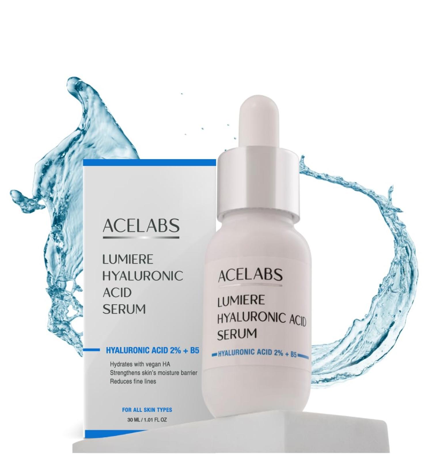 Hyaluronic Acid Serum 2% + Vitamin B5 | Hydrating Anti-Aging Face Serum for All Skin Types | 8 Types of Hyaluronic Acid | 1.01oz - Buy Online on GoSupps.com