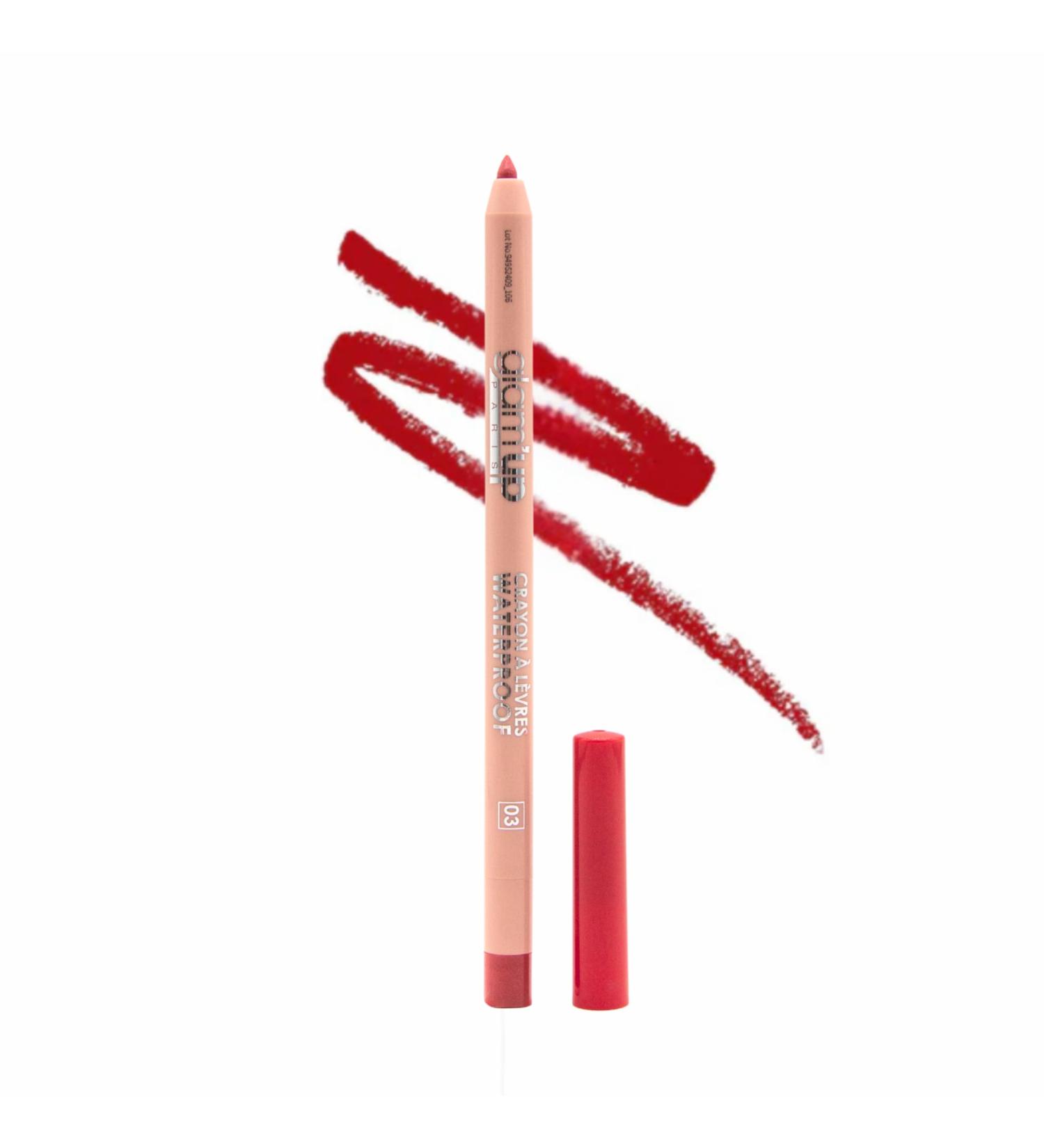 Glam Up Glam'Up Paris Retractable Lip Pencil Integrated Lead Sharpener Waterproof Zero Transfer Matte Finish No Smudging Long-Lasting N 03 Poppy