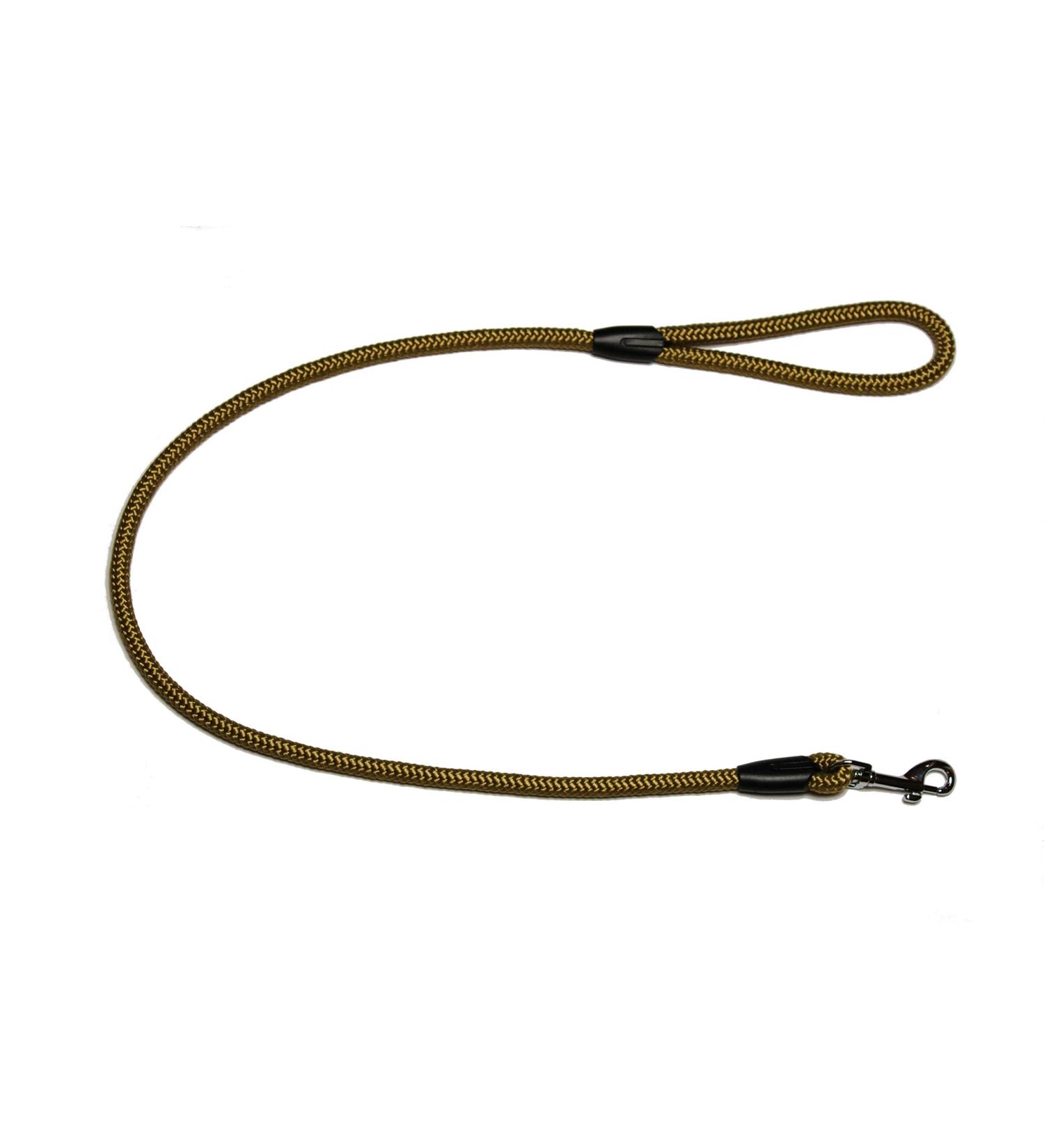 Leash - Rope leash with hand loop Basic 10mm 27 colours 7 lengths (1.00 m gold) 1.00 m gold