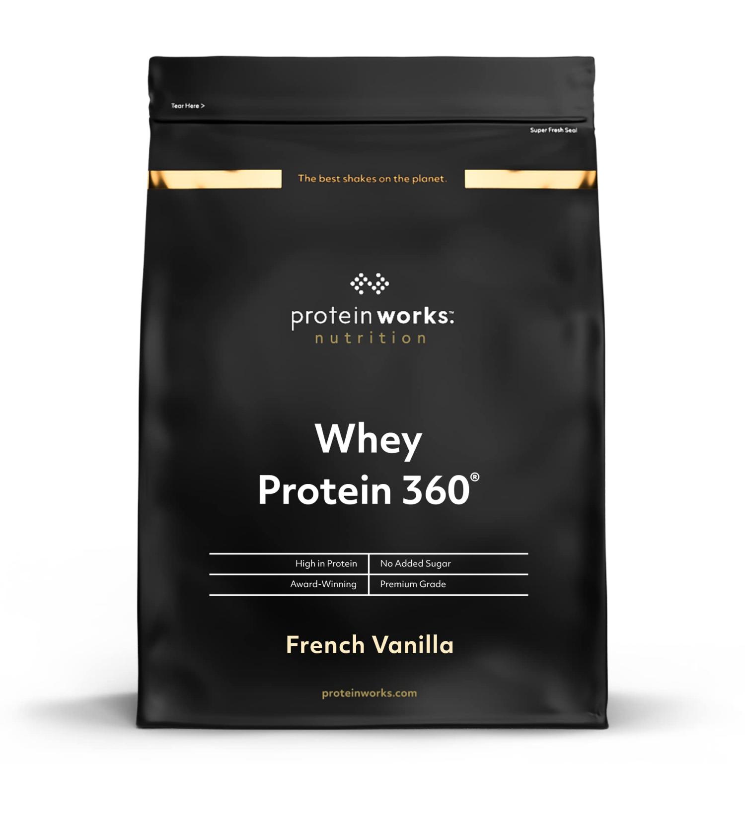 THE PROTEIN WORKS Whey Protein 360 Powder French Vanilla No Added Sugar 1.2 kg - Buy Online on GoSupps.com