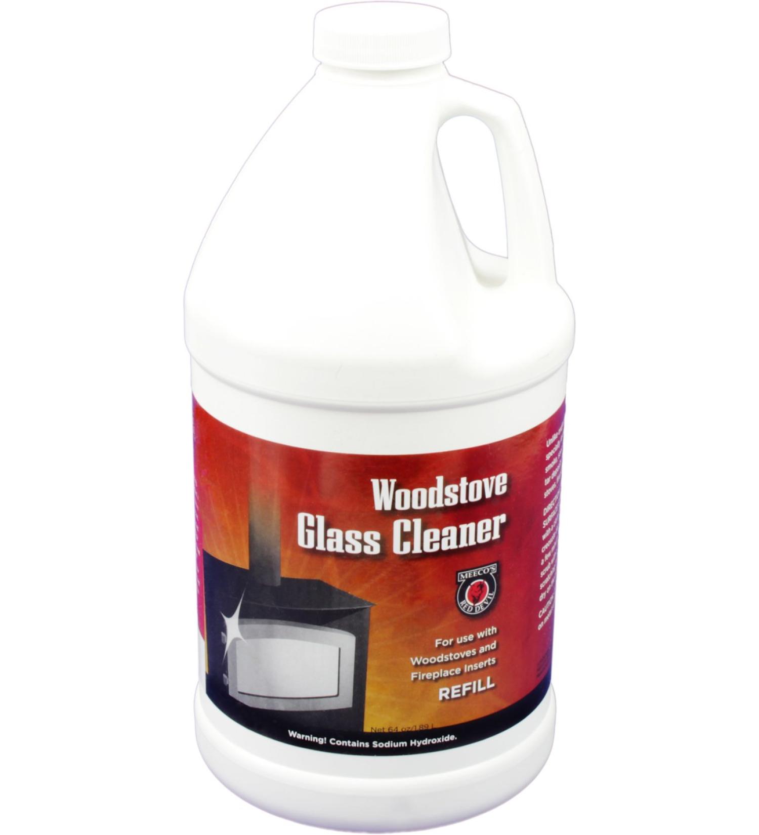 MEECO'S RED DEVIL Woodstove Glass Door Cleaner 64 oz.