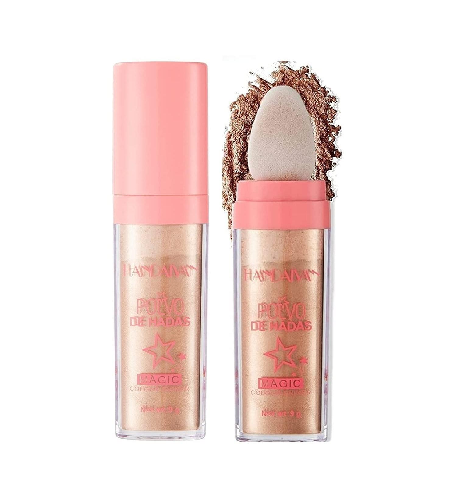 Highlighter Powder Body Glitter Highlighter Makeup Stick Face High Gloss Sparkle Loose Highlight Powder Brightens Makeup Stick for Face Body Hair Cosmetic 3Colors (Color : Multi-Colored) - Buy Online on GoSupps.com