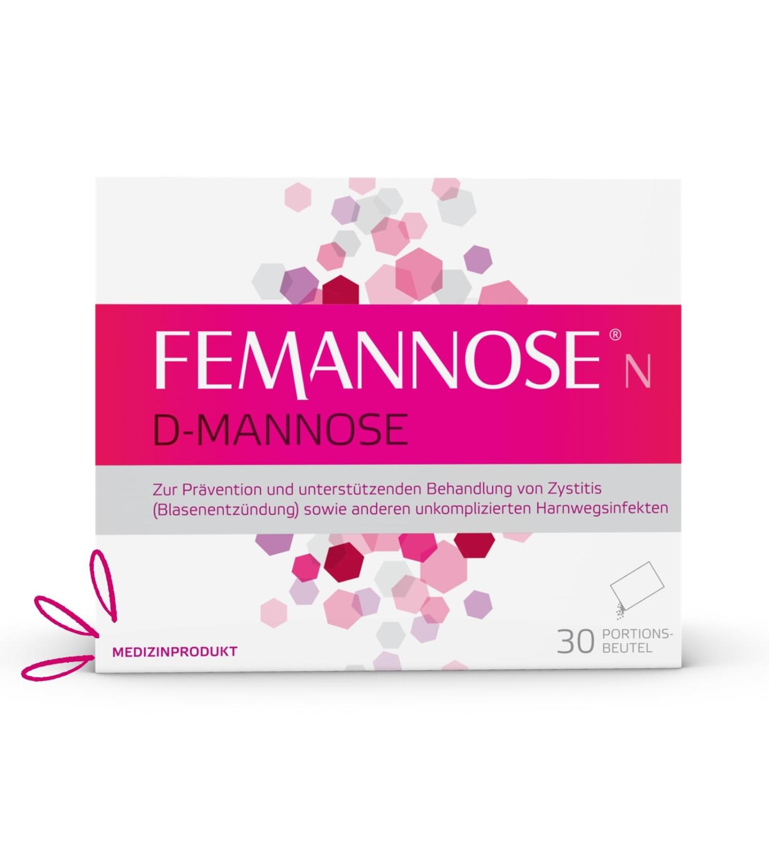 Femannose N - 30 Drinking Granules | 2000mg D-Mannose - Bladder Inflammation & UTI Support | Antibiotic-Free - International Shipping - Buy Online on GoSupps.com