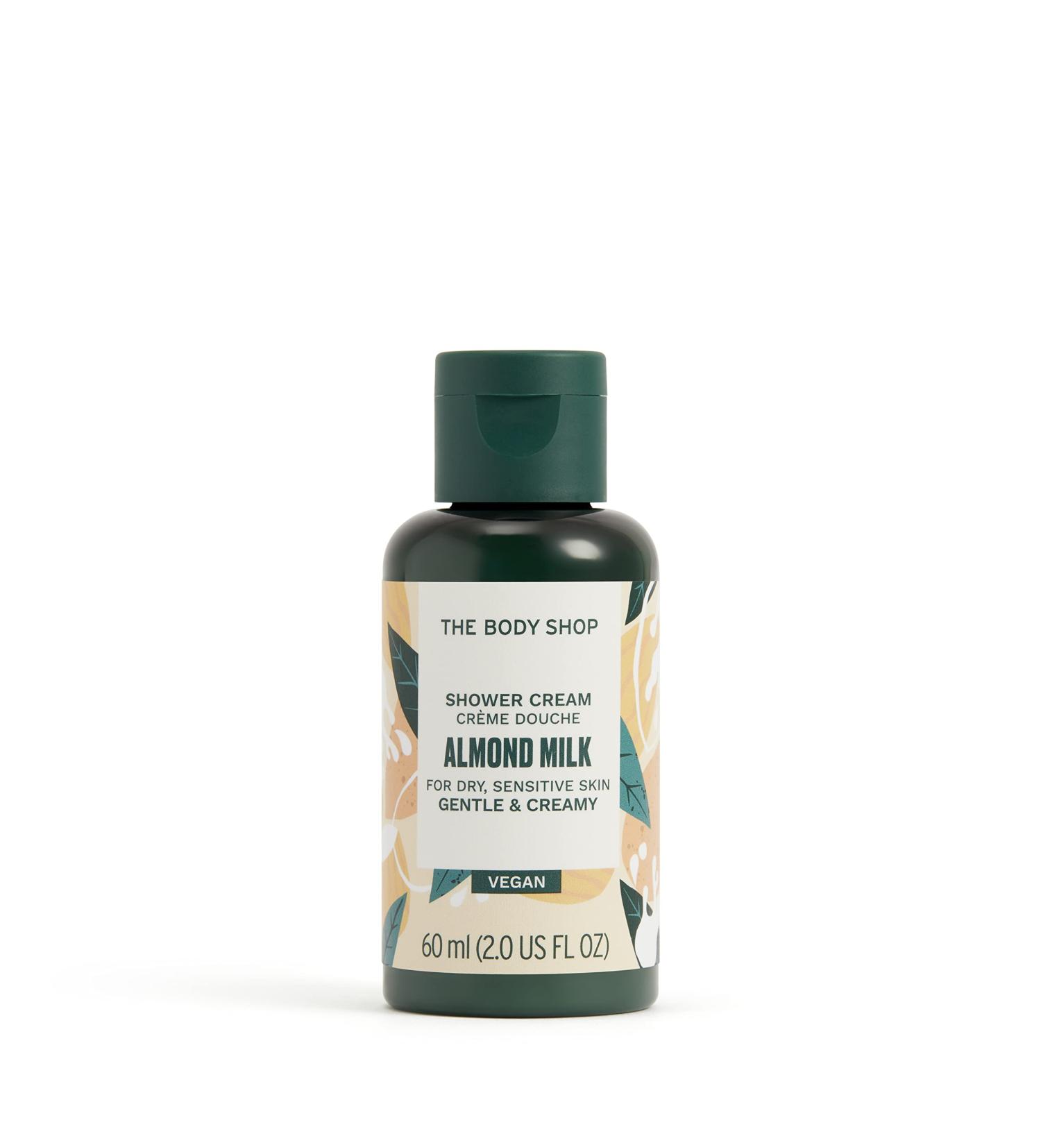 The Body Shop Almond Milk & Honey Shower Cream  Body Wash for Sensitive  Dry Skin  2 Fl Oz Almond Milk & Honey 60ML