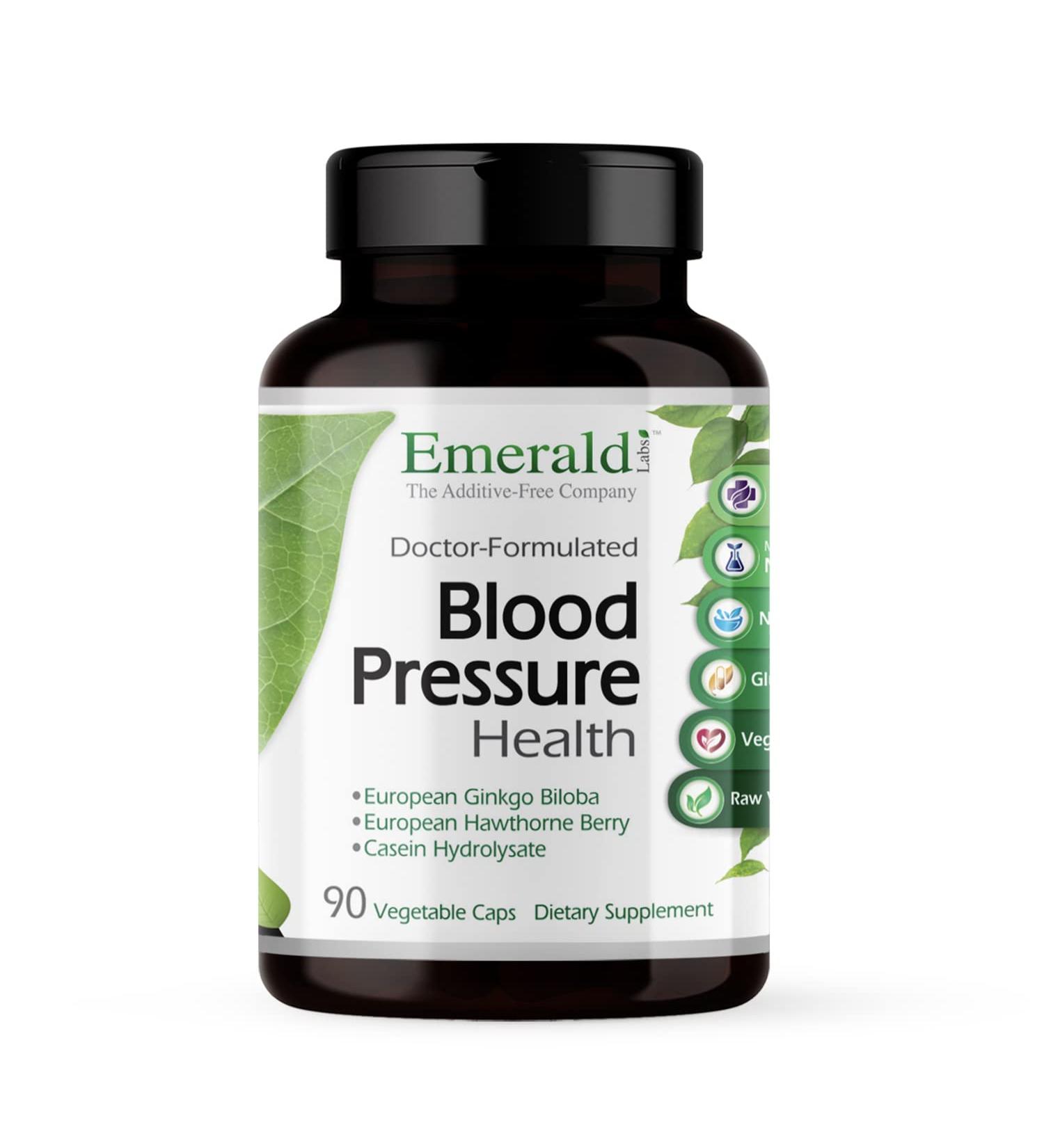 Emerald Laboratories Blood Pressure Health - 90 Vegetable Caps | Natural Support for Heart Health - Buy Online on GoSupps.com