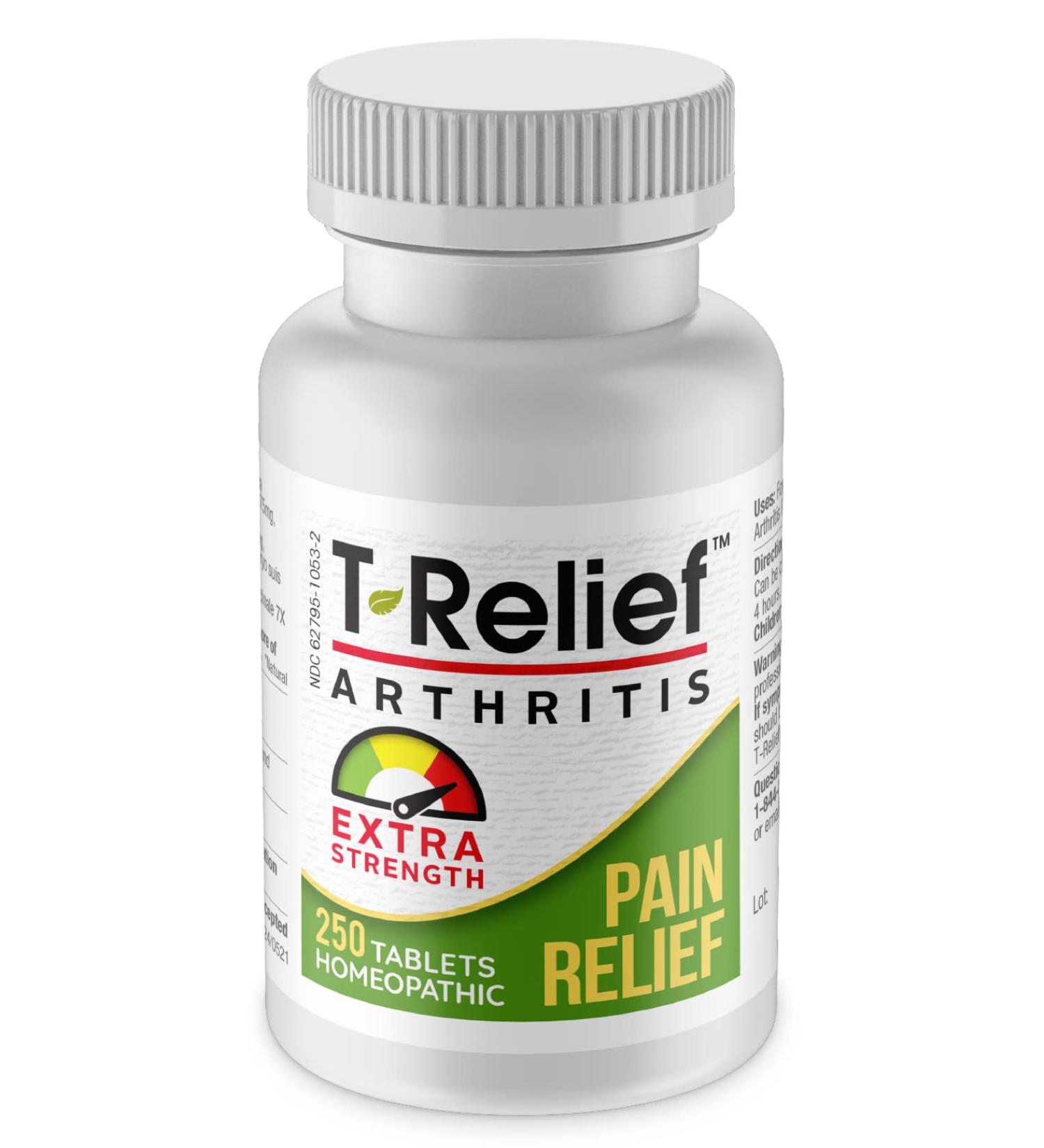T-Relief Extra Strength Arthritis Arnica +12 Natural Pain Medicines - 250 Tablets - Buy Online on GoSupps.com