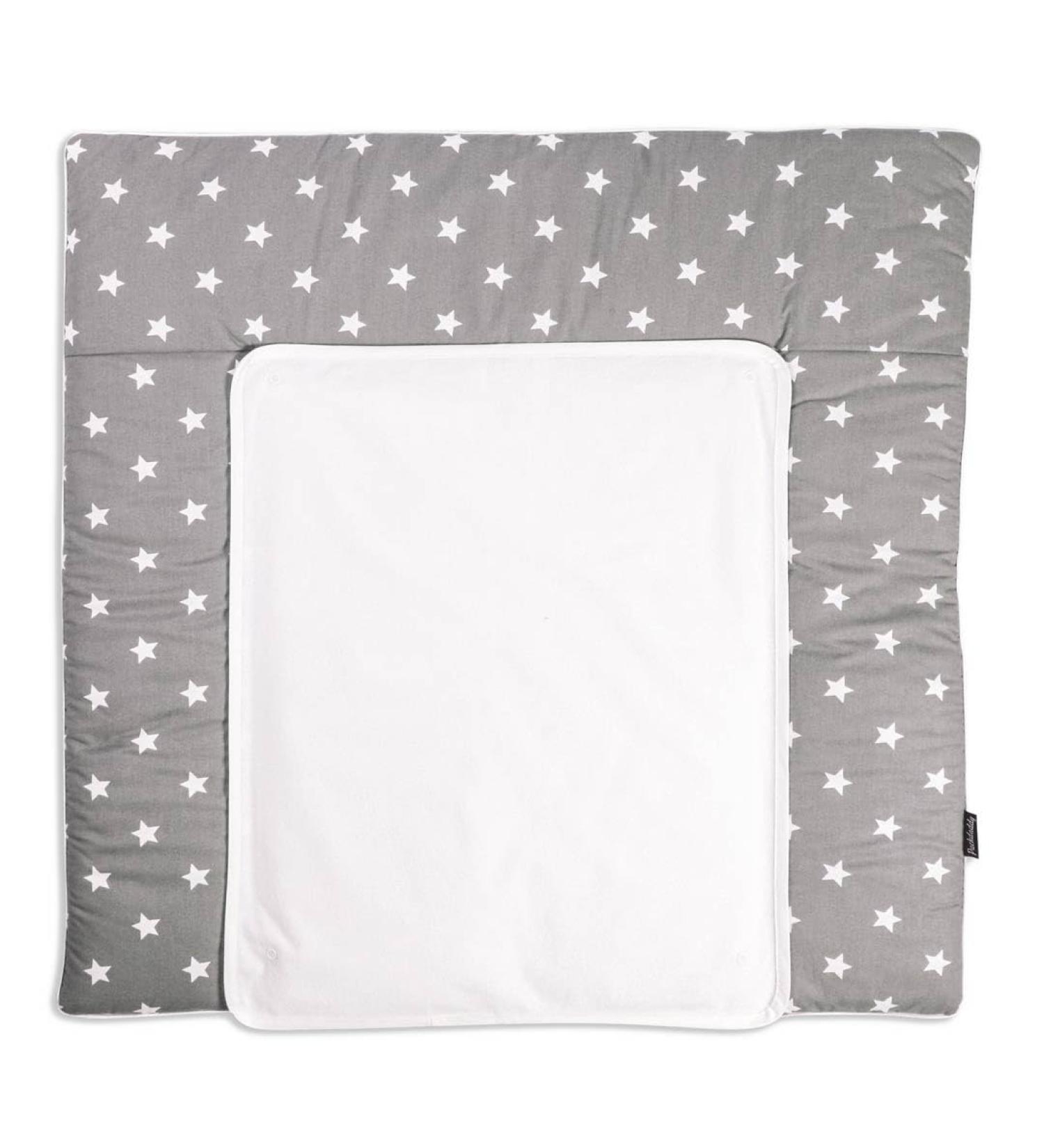 Puckdaddy Wrap Edition Frida 77x75 cm Diaper Pad - 100% Cotton Oeko-Tex Certified Gray Star Patterns Removable Terry for Easy Cleaning - Buy Online on GoSupps.com