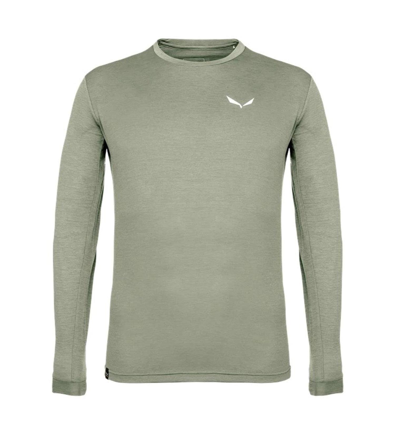 Salewa Men's Puez Melange Dry ML/S Tee Shirts & T-shirts XL Shadow Melange