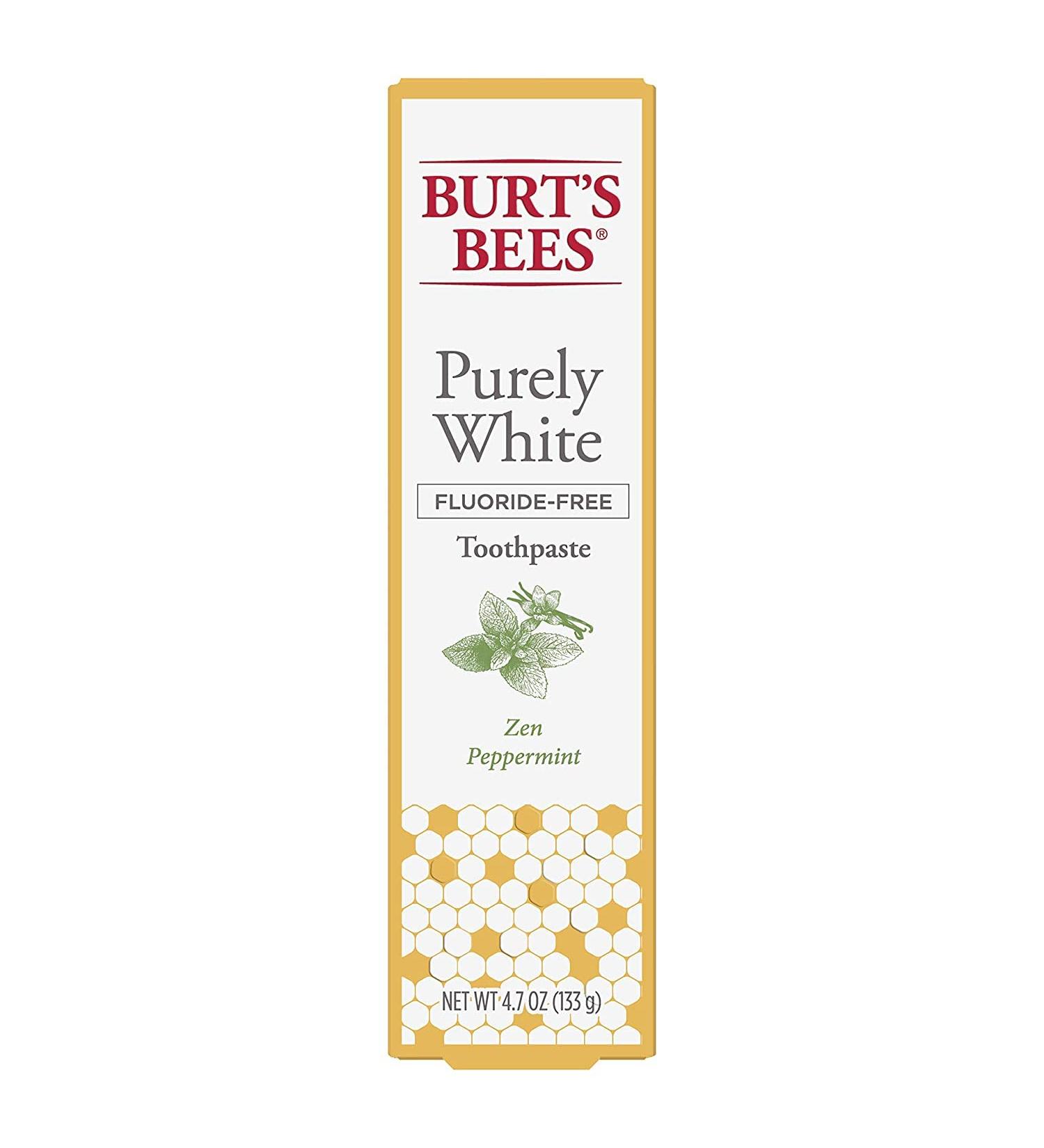 P&G Burts Bees Purely White Toothpaste 4.7oz Zen Peppermint - Pack of 2 - Buy Online on GoSupps.com
