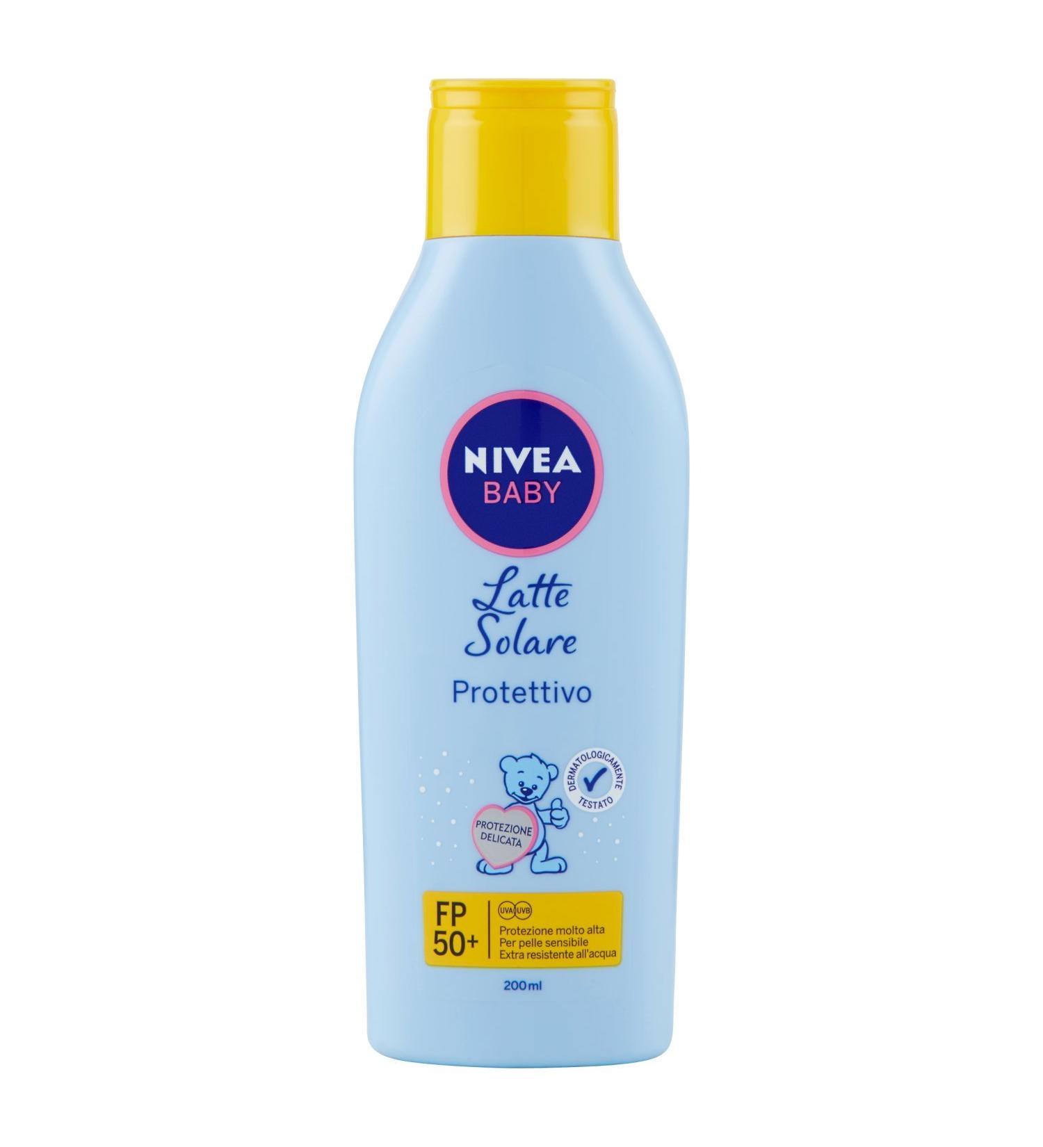  NIVEA Baby Sun Protective Sun Milk SPF 50+ 200ml - Buy Online on GoSupps.com