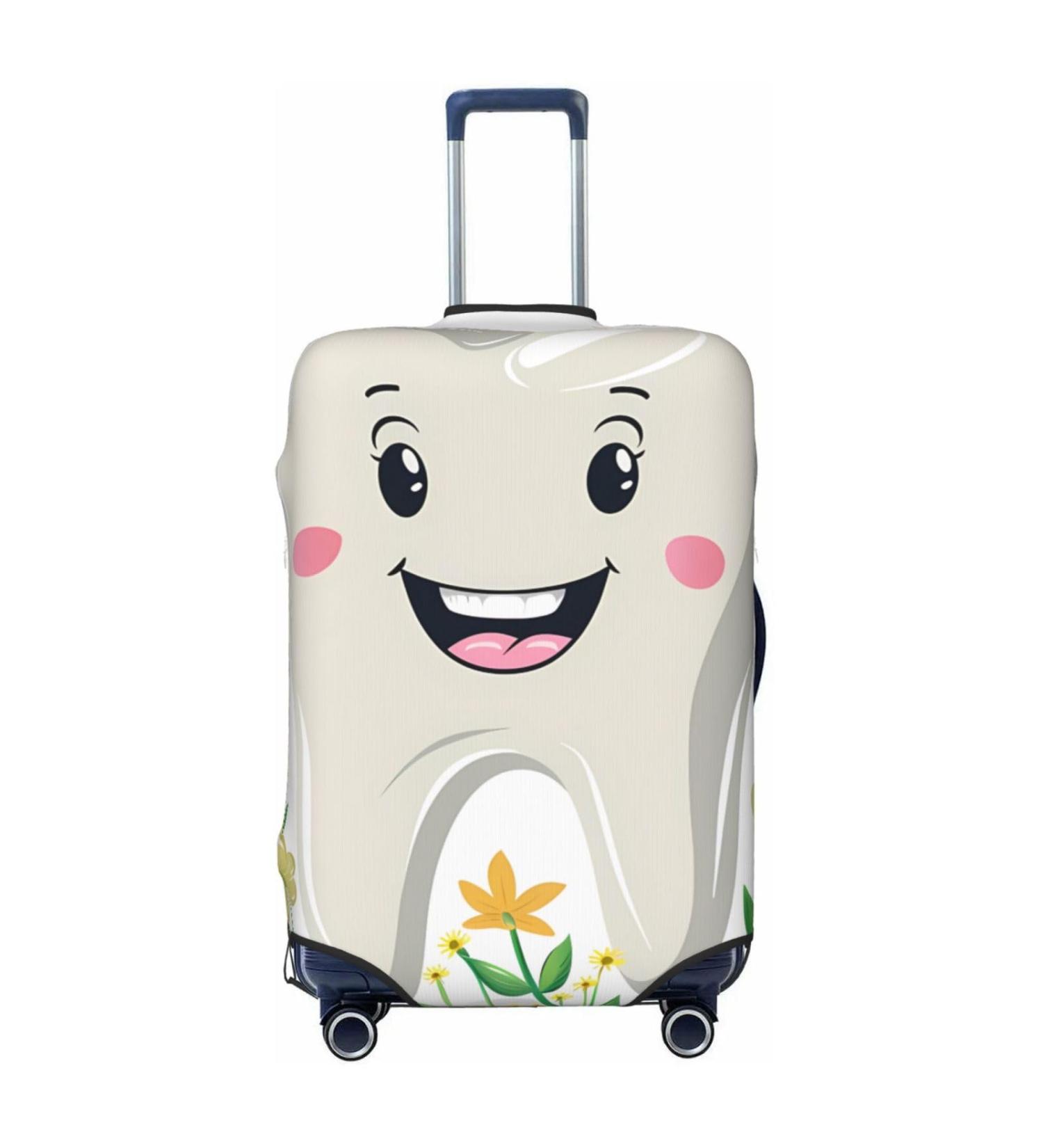 Dentist Dental Assistant Oral Hygienist Tooth Flower Luggage Cover Premium Washable Suitcase Protector With Secure Zipper & Buckle Closure Fits 18-32 Inch Travel Luggagex-Large Black X-Large - Buy Online on GoSupps.com