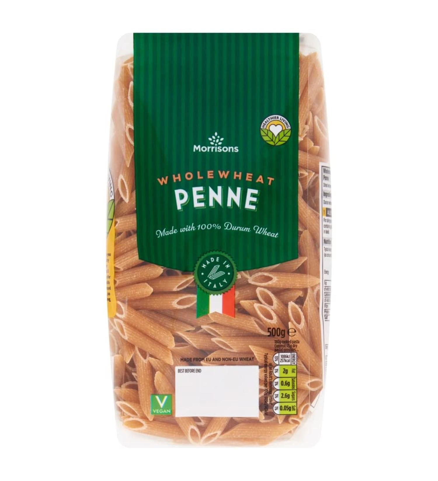 Morrisons Wholewheat Penne 500g