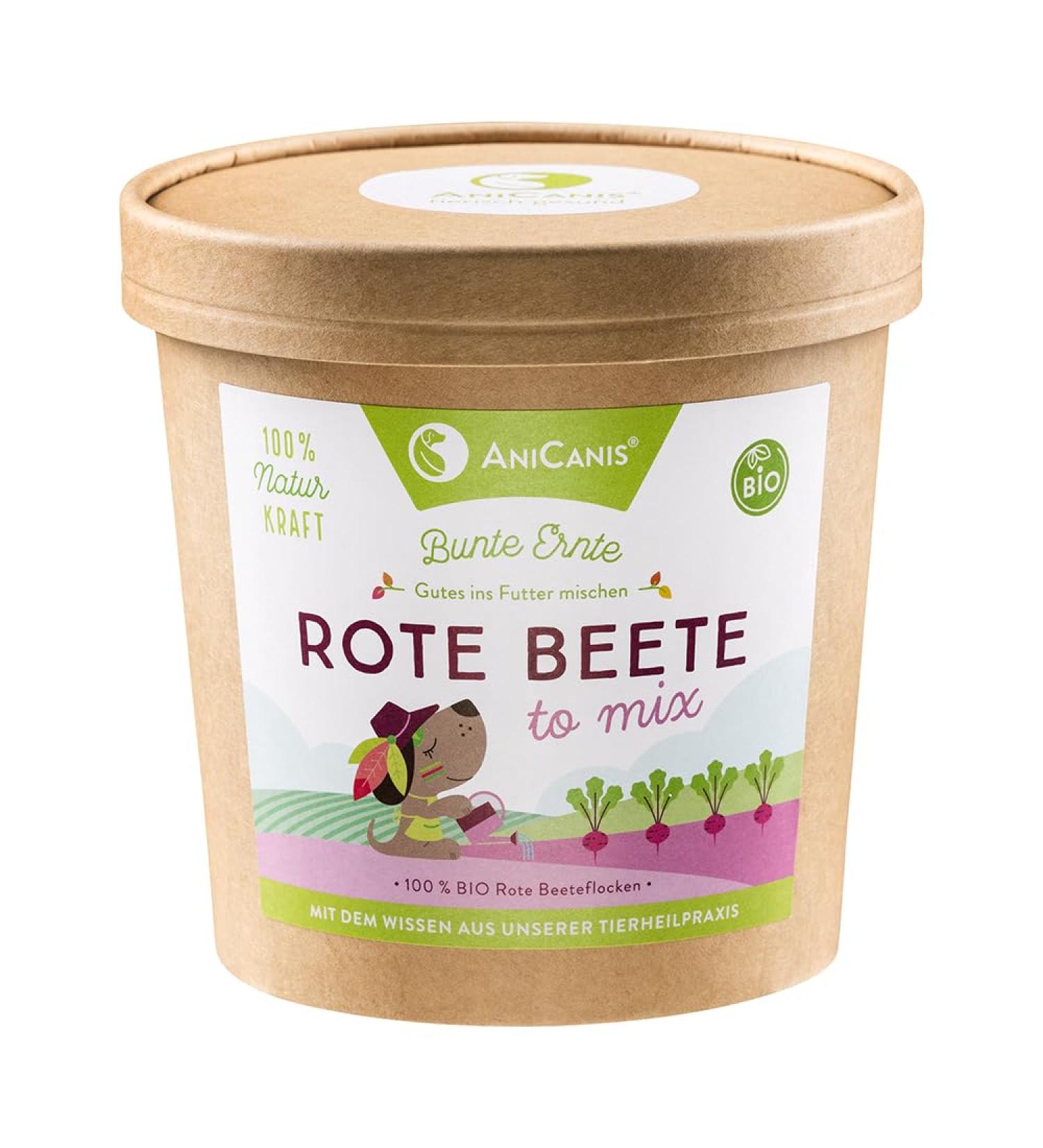 AniCanis Organic Beetroot Flakes for Dogs | Dried Vegetable Supplement - 175g - Healthy Dog Treats for Optimal Nutrition - Buy Online on GoSupps.com