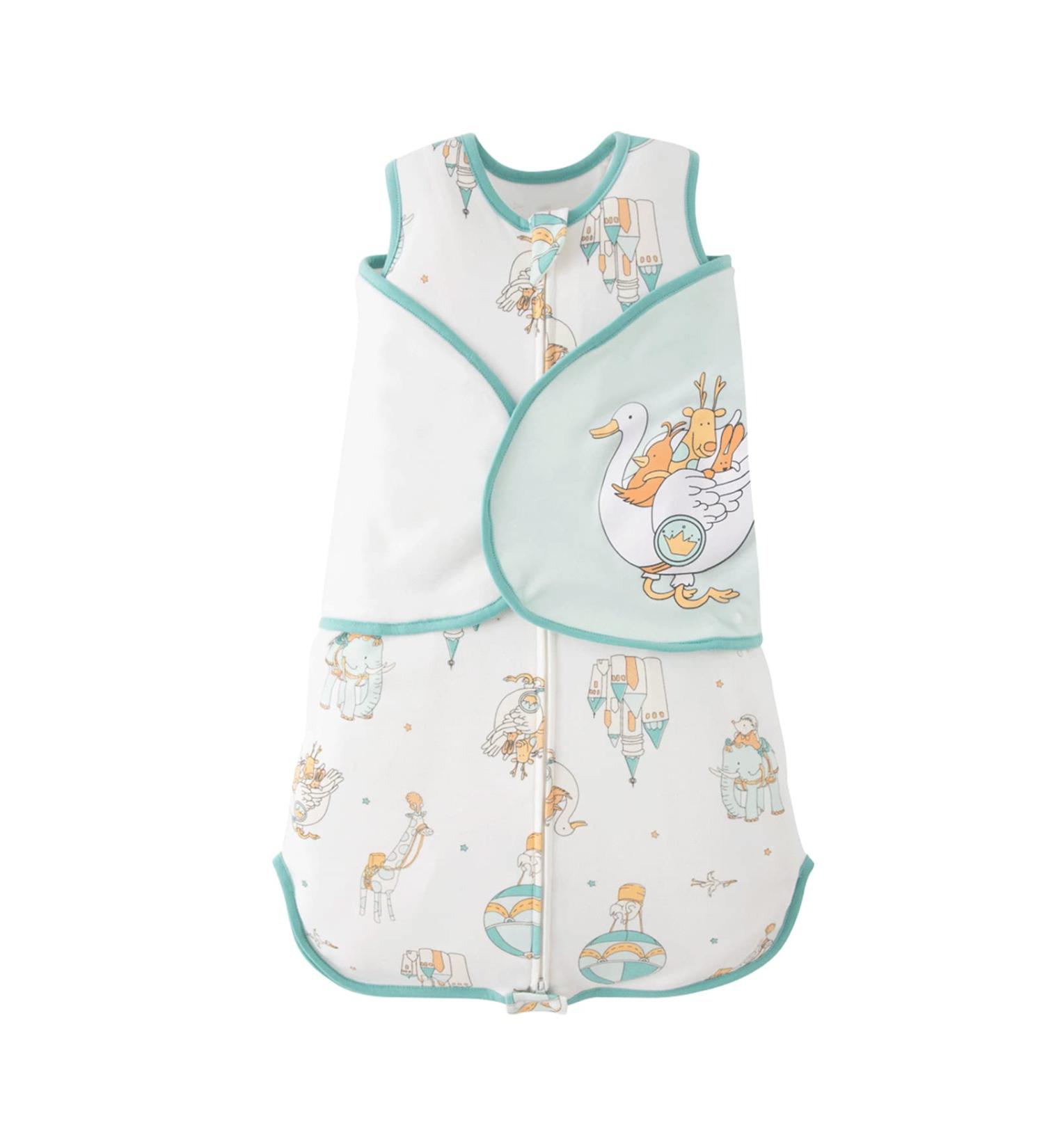 Duomiaomiao Baby Sleeping Bag Swaddle | Premium Cotton | 3-Way Adjustable Wearable Blanket | Butter Soft Sleep Sack for Newborn Babies 0-6 Months | Infant Boy Girl Animal Travel | 66cm - Buy Online on GoSupps.com