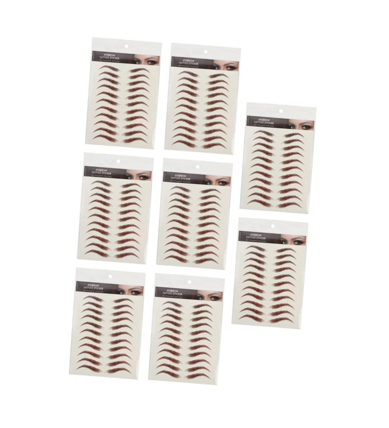 HAPINARY Fake Eyebrow Stickers Eyebrow Pen 9 Sheets Waterproof s Fake s Eyebrow Tool Water Proof 6d Cosmetic Eyebrow Sticker - Buy Online on GoSupps.com
