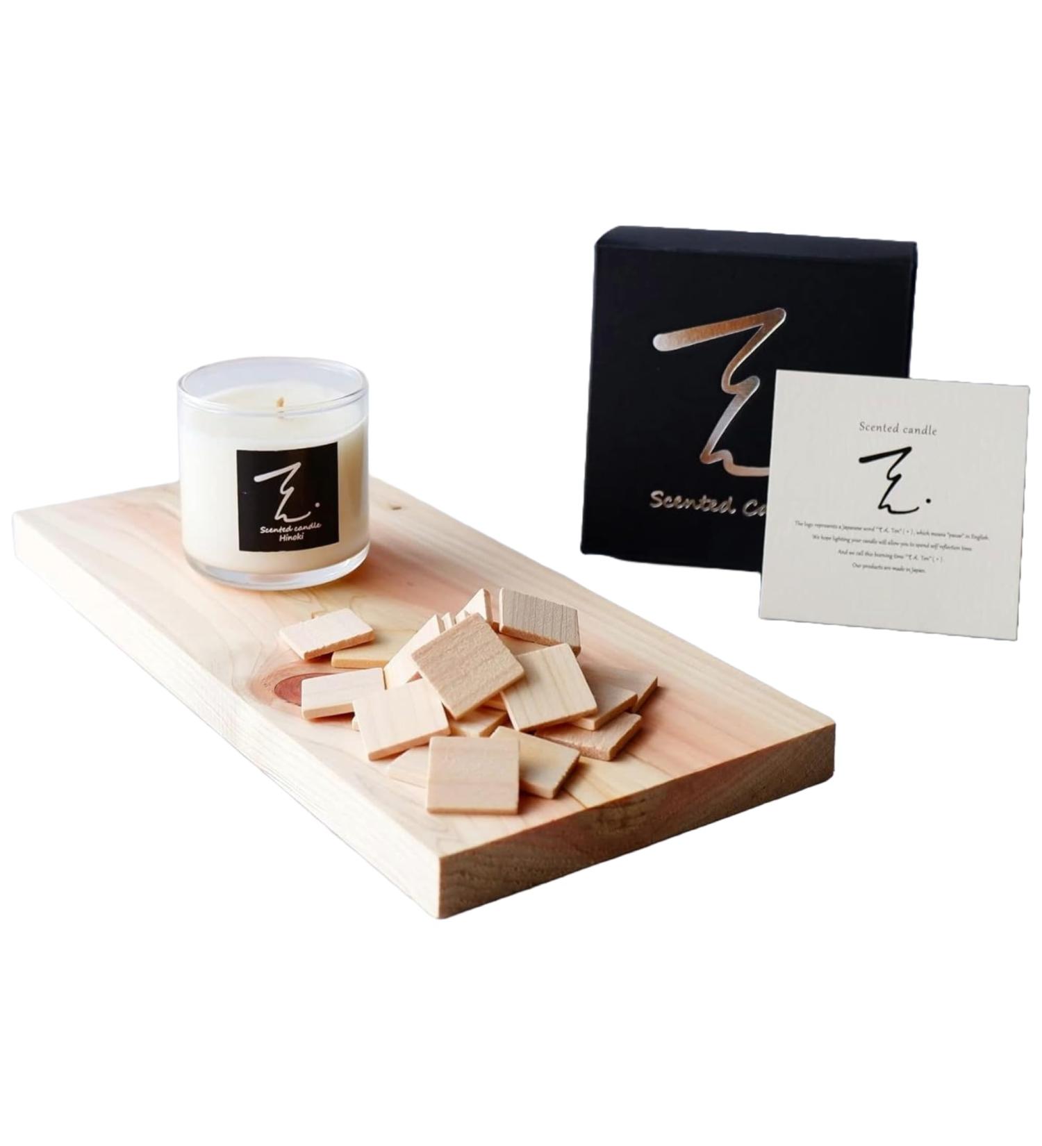 Buy Japanese Aroma Soy Wax Candle - Hinoki Wood Fragrance - 60g | Handmade in Japan - International Shipping Available - Buy Online on GoSupps.com