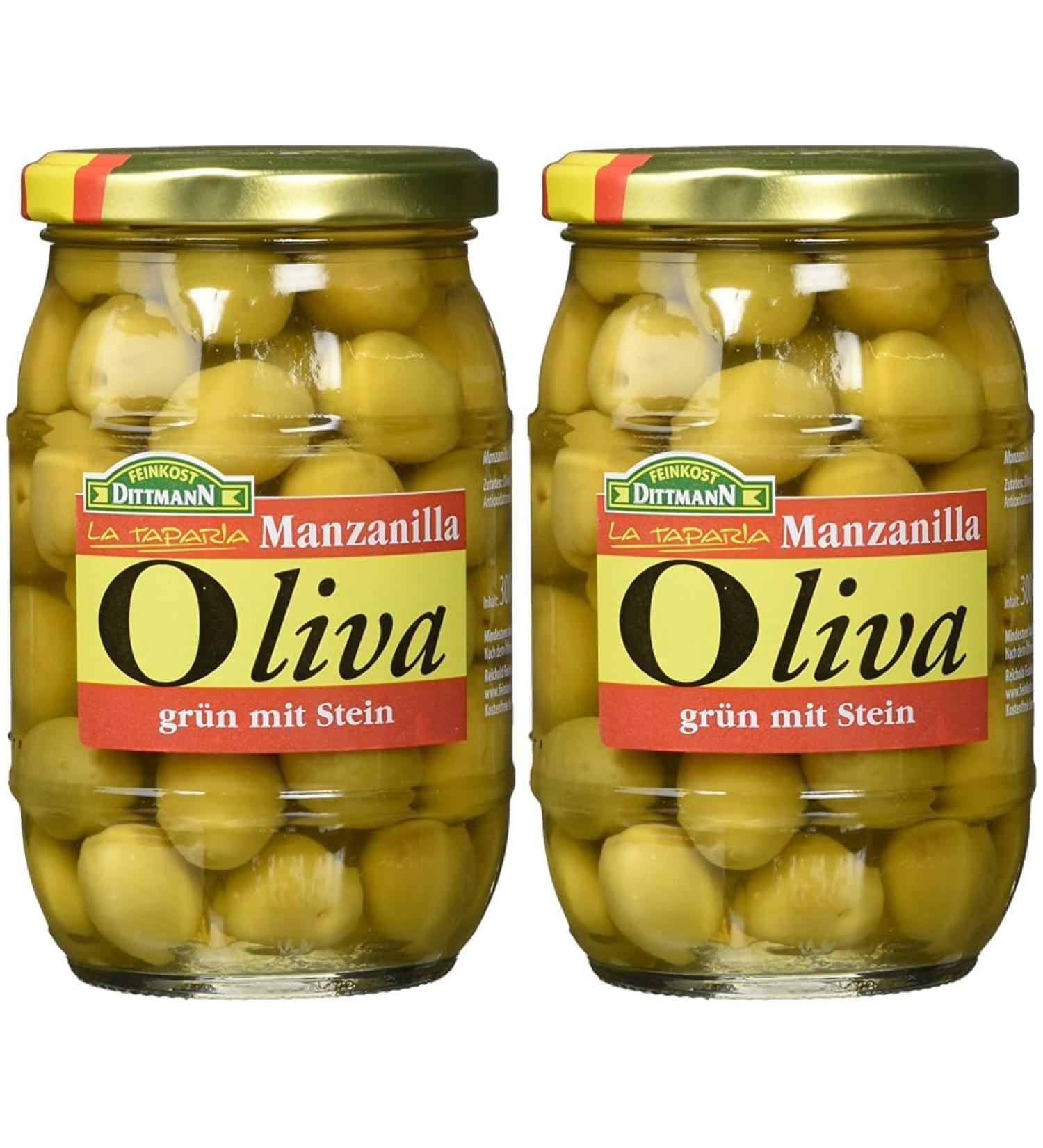Gourmet Green Olives with Stone - 300g (Pack of 2) | Premium Quality International Shipping - Buy Online on GoSupps.com