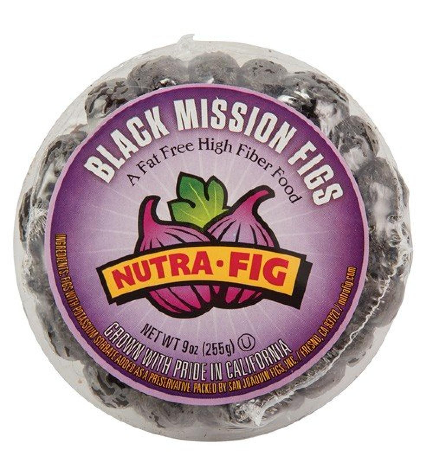 Organic Nutra Black Mission Figs 9 oz - Pack of 2 | Premium Quality Figs - Buy Online on GoSupps.com