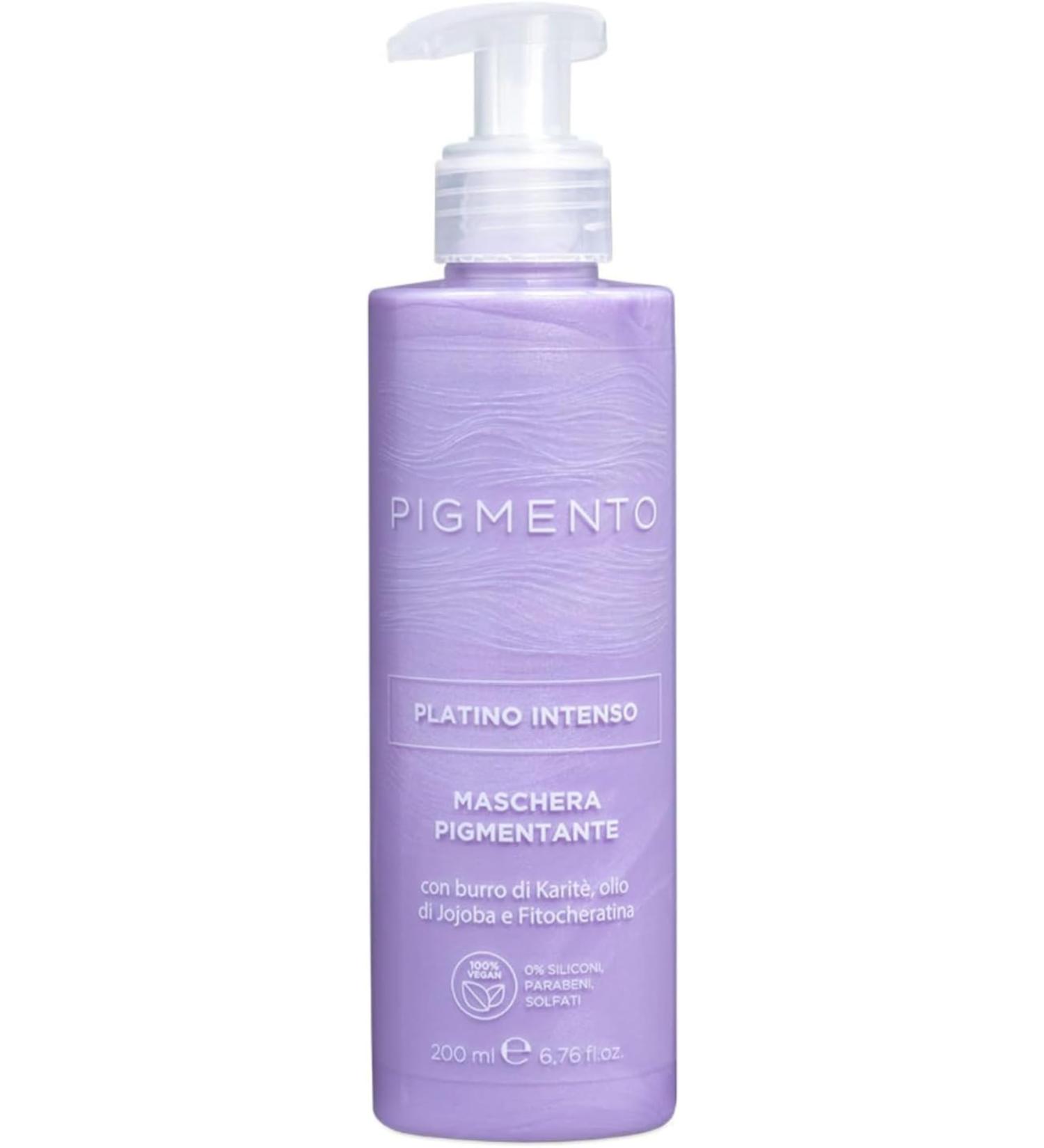 Pigmento Masque Neutralisant pour Cheveux Color s au Beurre de Karit Huile de Jojoba et Phytok ratine 100% Vegan et Sans Paraben Formule Nourrissante Platine Intense 200 ml