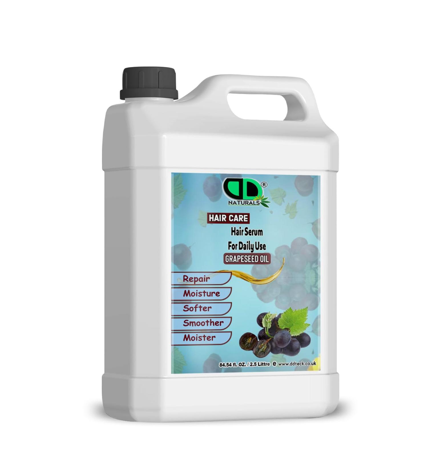 DD teck Hair serum for daily use with grape seed essential oil moisturizes the scalp and promotes hair growth adds shine and protects hair