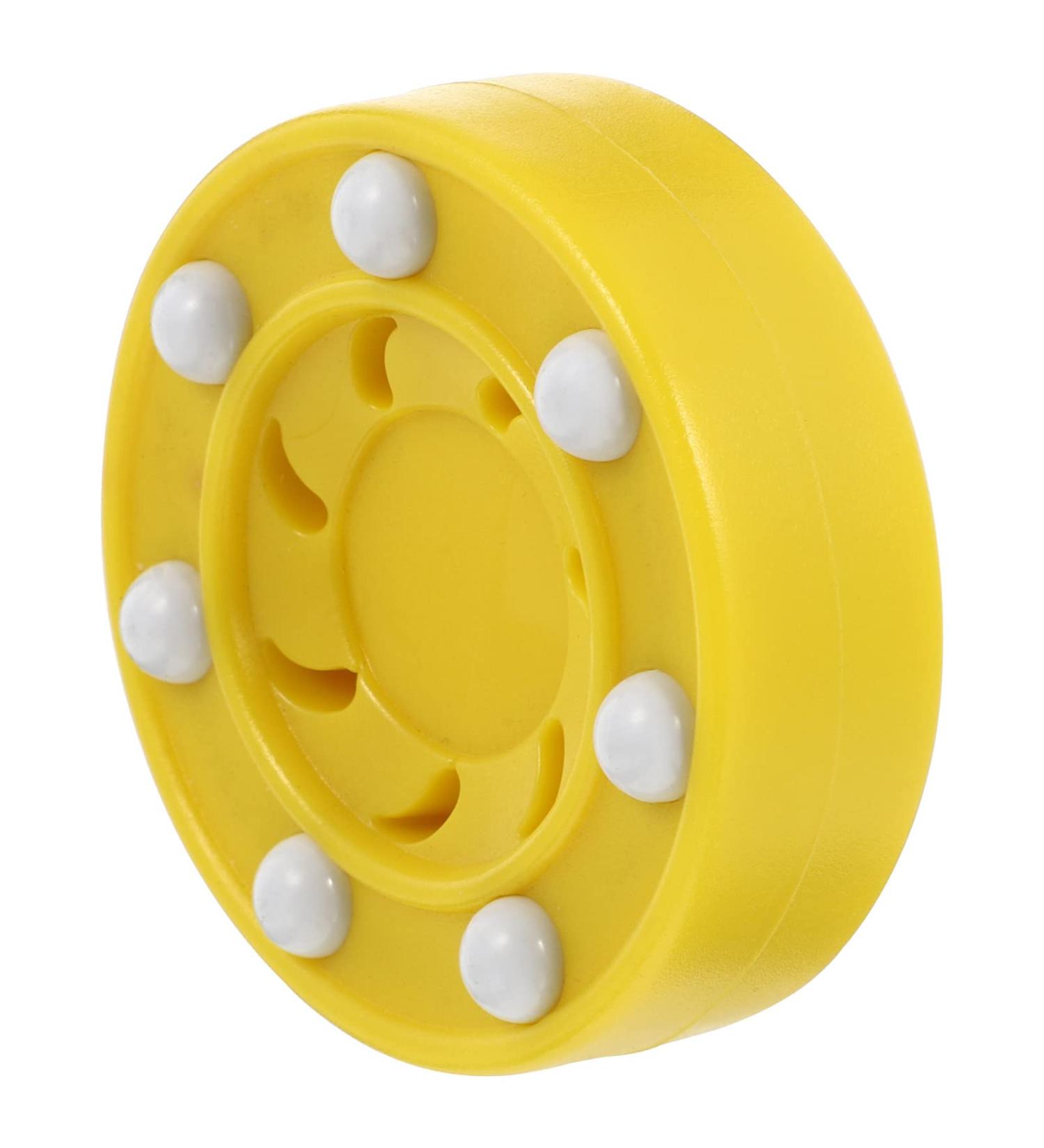 ABOOFAN Yellow Roller Hockey Puck - Inline & Street Hockey Training Equipment - International Shipping Available - Buy Online on GoSupps.com