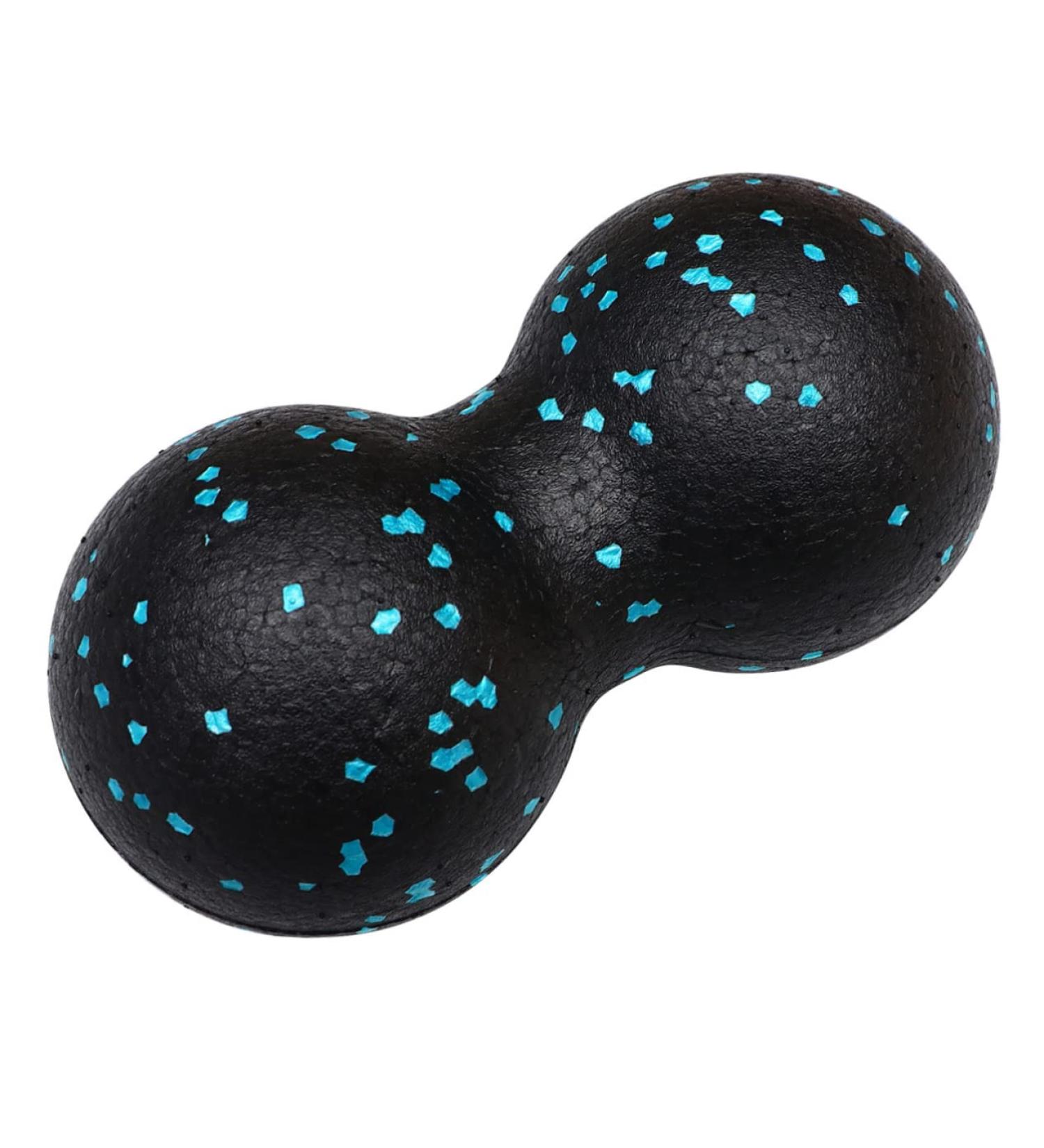 Marmerdo Massage Ball - 16.5x8.5x2cm Blue Peanut Gymnastics & Lacrosse Device for Foot Neck and Muscle Massage | Ideal Fitness & Yoga Tool - Buy Online on GoSupps.com