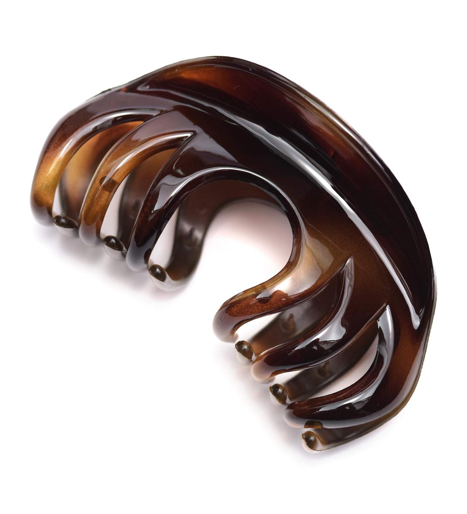 Youxuan 4 Inch Hair Claw for Women - Coffee | Strong Grip Hair Clip for Thick Hair - Buy Online on GoSupps.com