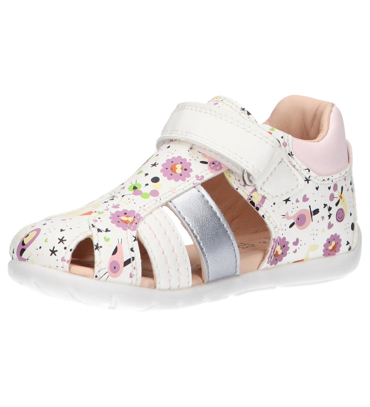 Geox Baby Girl B Elthan Sandal - White Lt Rose - Size 5 UK Child - Buy Online on GoSupps.com