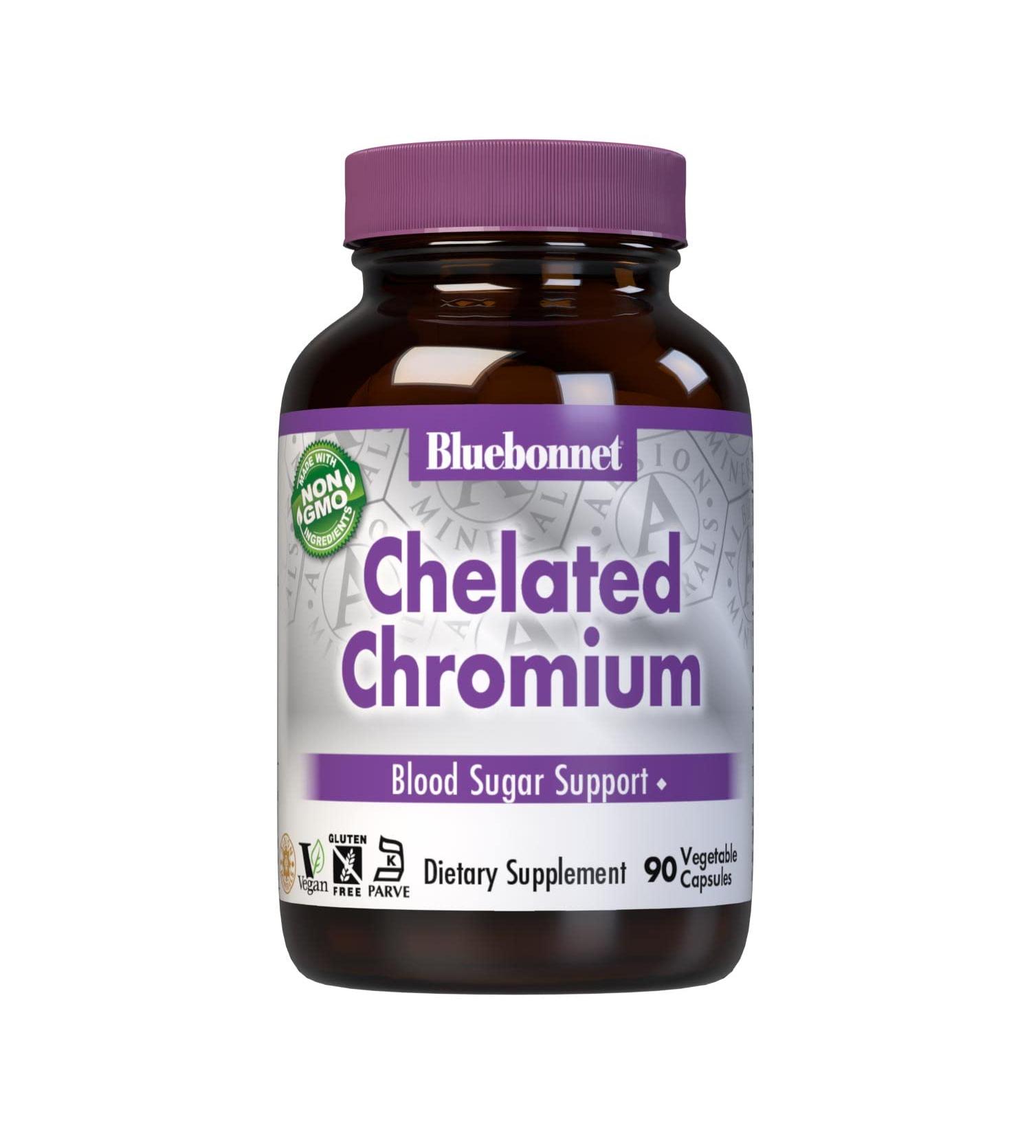 BlueBonnet Albion Yeast-Free Chelated Chromium Capsules 200mcg - 90 Vegetarian Capsules - Buy Online on GoSupps.com