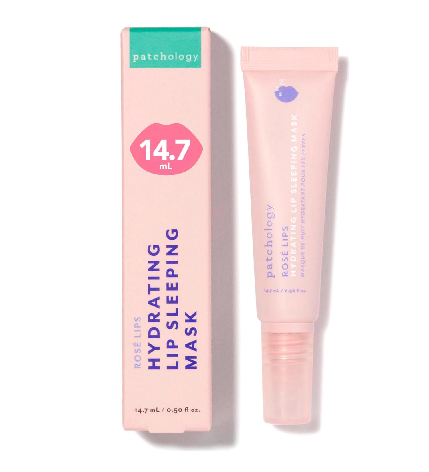 Patchology Ros Lip Sleeping Mask - Hydrating Overnight Treatment with Hyaluronic Acid & Resveratrol for Soft Healed Lips (14.7 ml - Buy Online on GoSupps.com