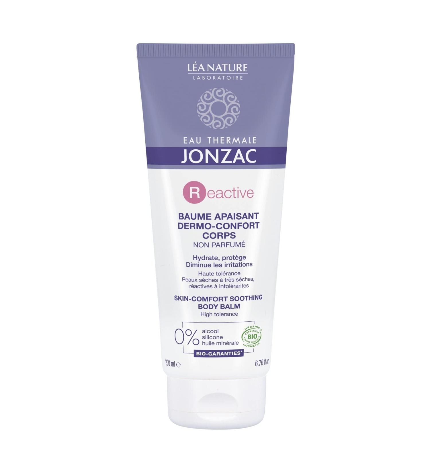 EAU Thermale Jonzac - Soothing balm for the body not perfumed reactive - reactive skin with intolerance - Bio Cosmos Organic Certified - Tube with 200 ml