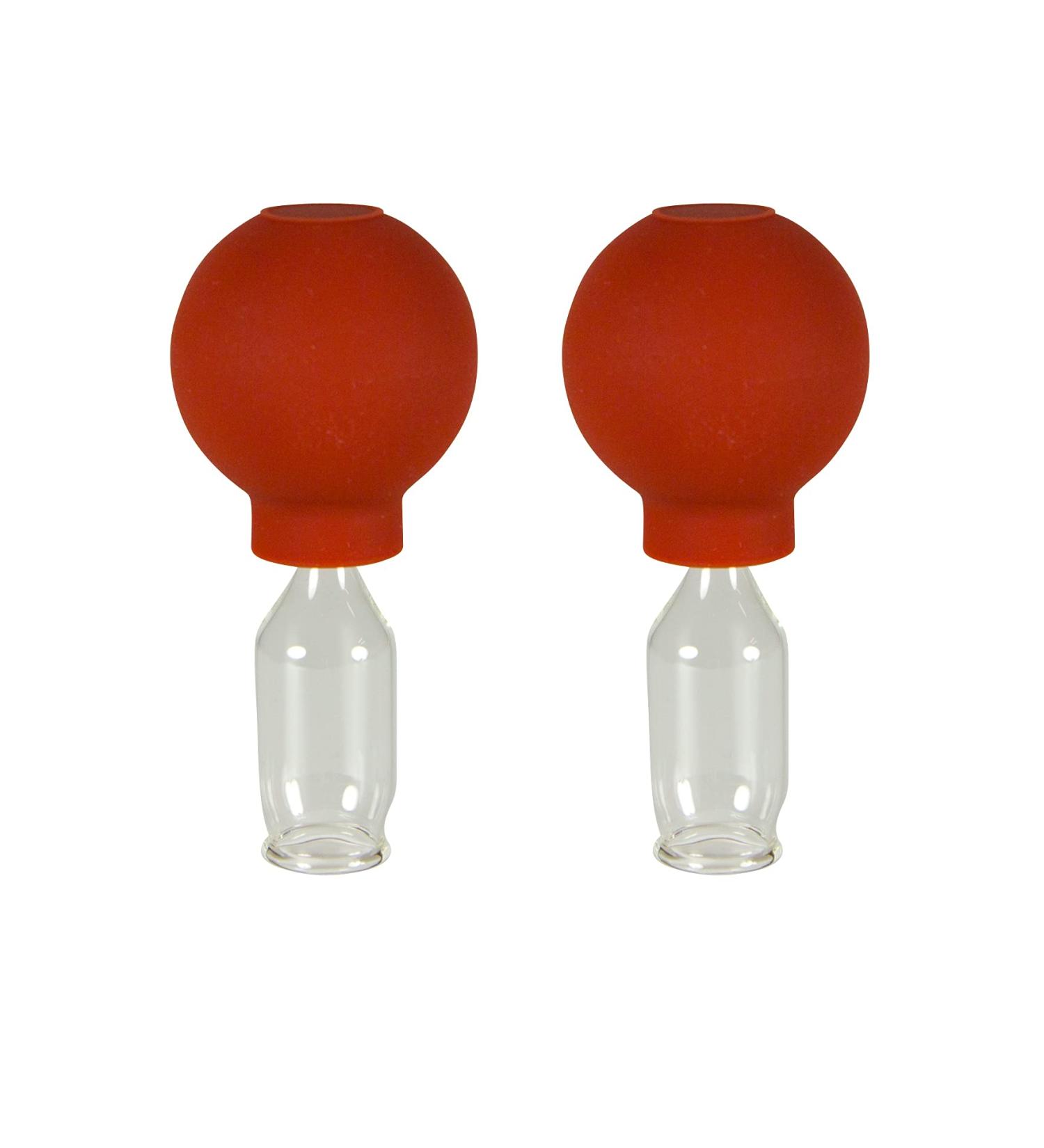 Buy Lauschaer Glass Cup Set - 2 Pieces 15mm for Professional Cupping Medical Use & Fireless Cupping Therapy - Buy Online on GoSupps.com