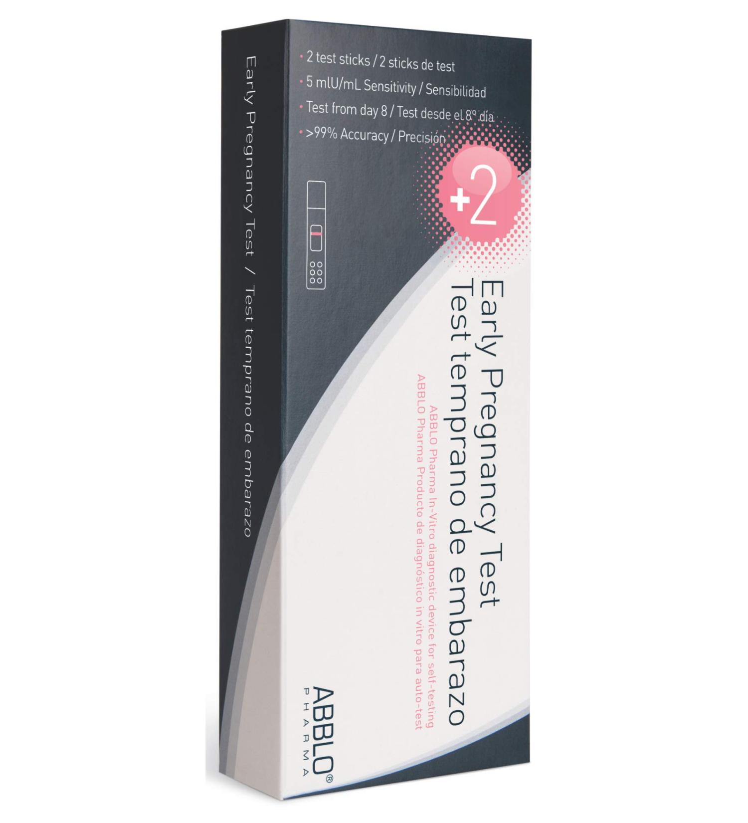 ABBLO Early Pregnancy Test - Detect 7 Days Before Period | 5 mIU/mL Sensitivity | International Shipping - Buy Online on GoSupps.com