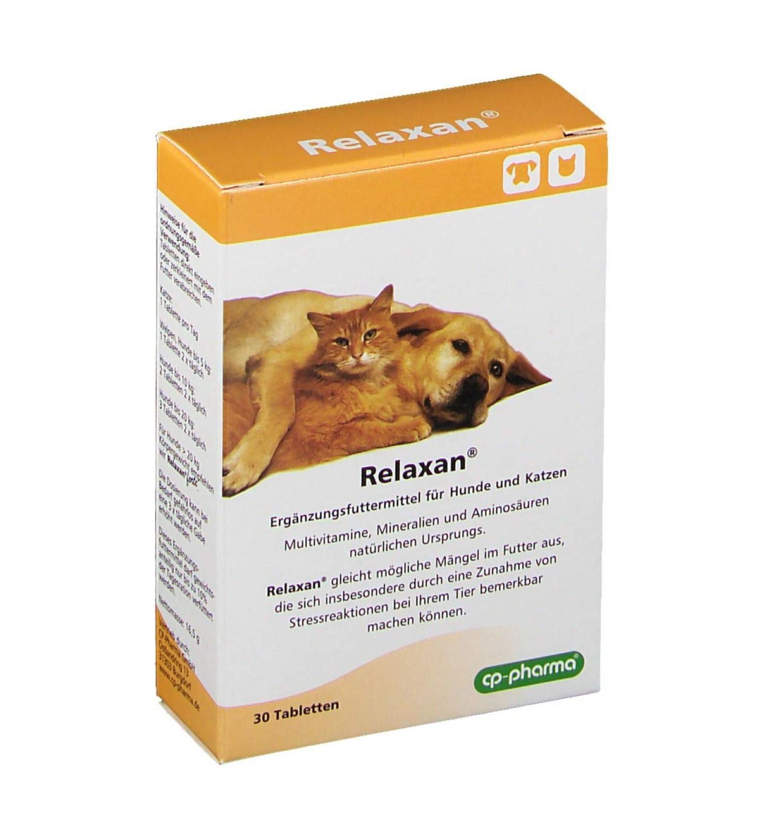 CP-Pharma RelaxAN Calming Tablets for Dogs & Cats - 60 Tablets - Top-Selling Pet Calming Solution | Fast International Shipping - Buy Online on GoSupps.com
