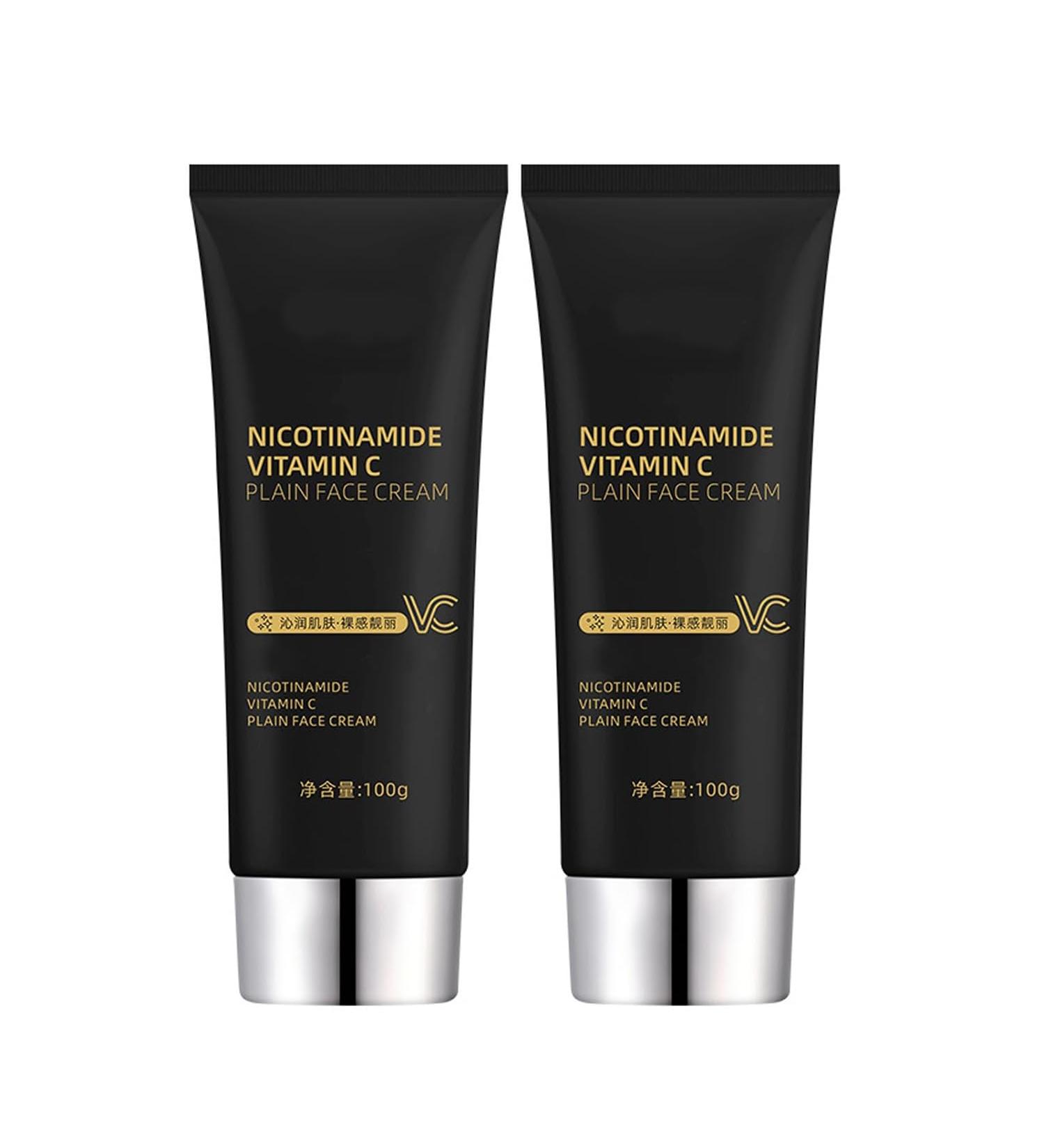 LQDNJOFF Nicotinamide Vitamin C Plain Face Cream Niacinamide Vitamin C Black Tube Skin Cream Multifunctional Smooth Hydrating Niacinamide Makeup Cream(2pcs) - Buy Online on GoSupps.com