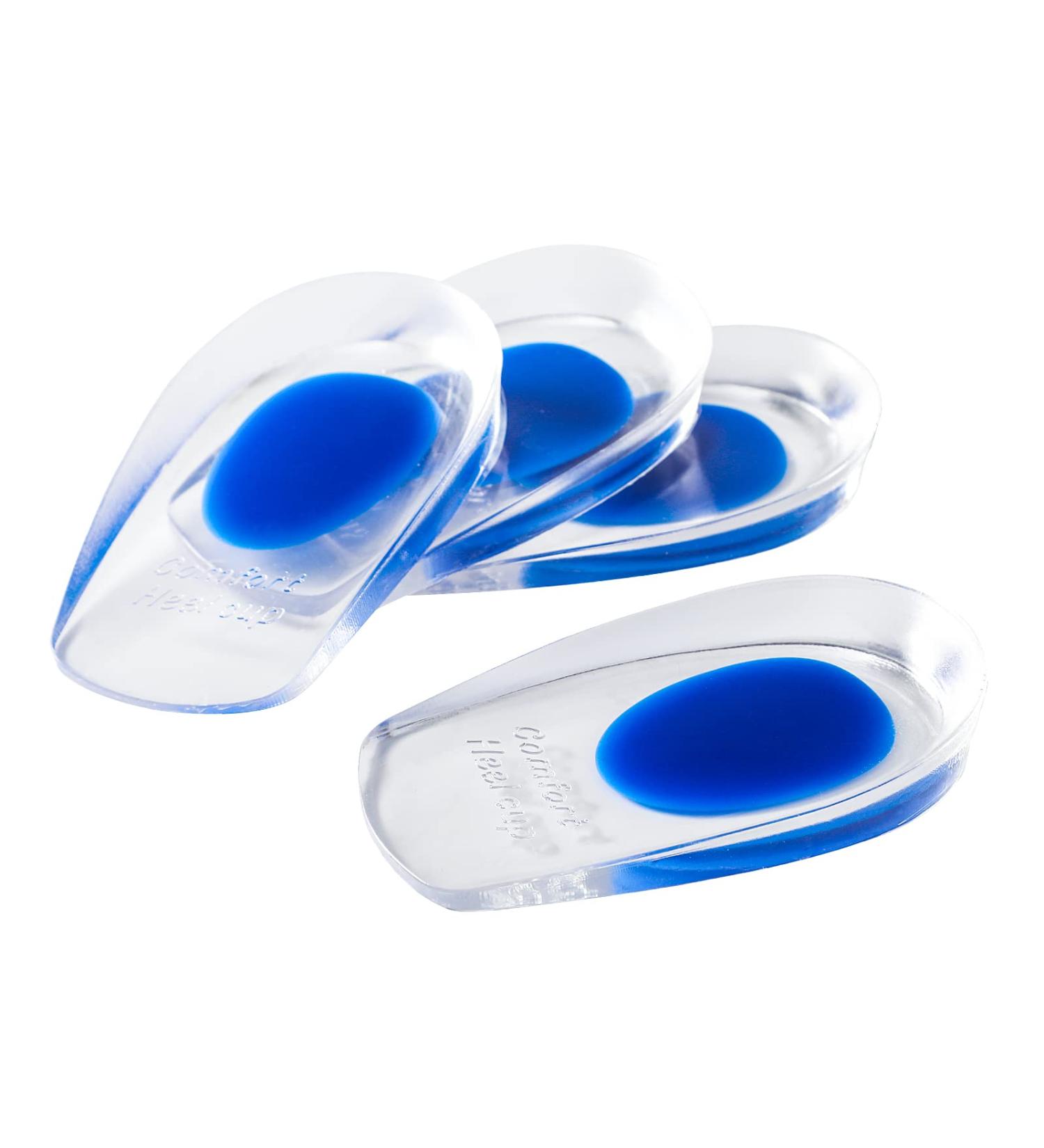 Buy Gel Heel Pillow & Silicone Heel Cushion for Plantar Fasciitis - Jaubs Blue EU 40-45 (2 Pairs) - Comfort & Support for Men & Women - Buy Online on GoSupps.com