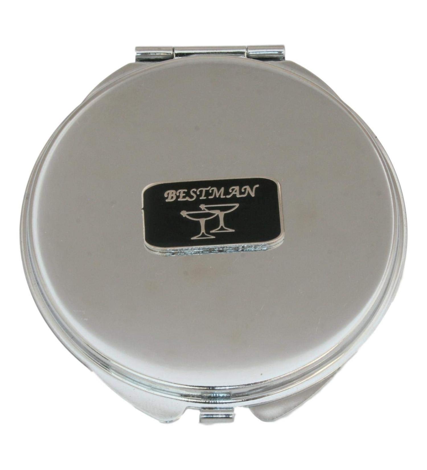 Best Man Compact Mirror Handbag Gift With Free Engraving 478 - Buy Online on GoSupps.com