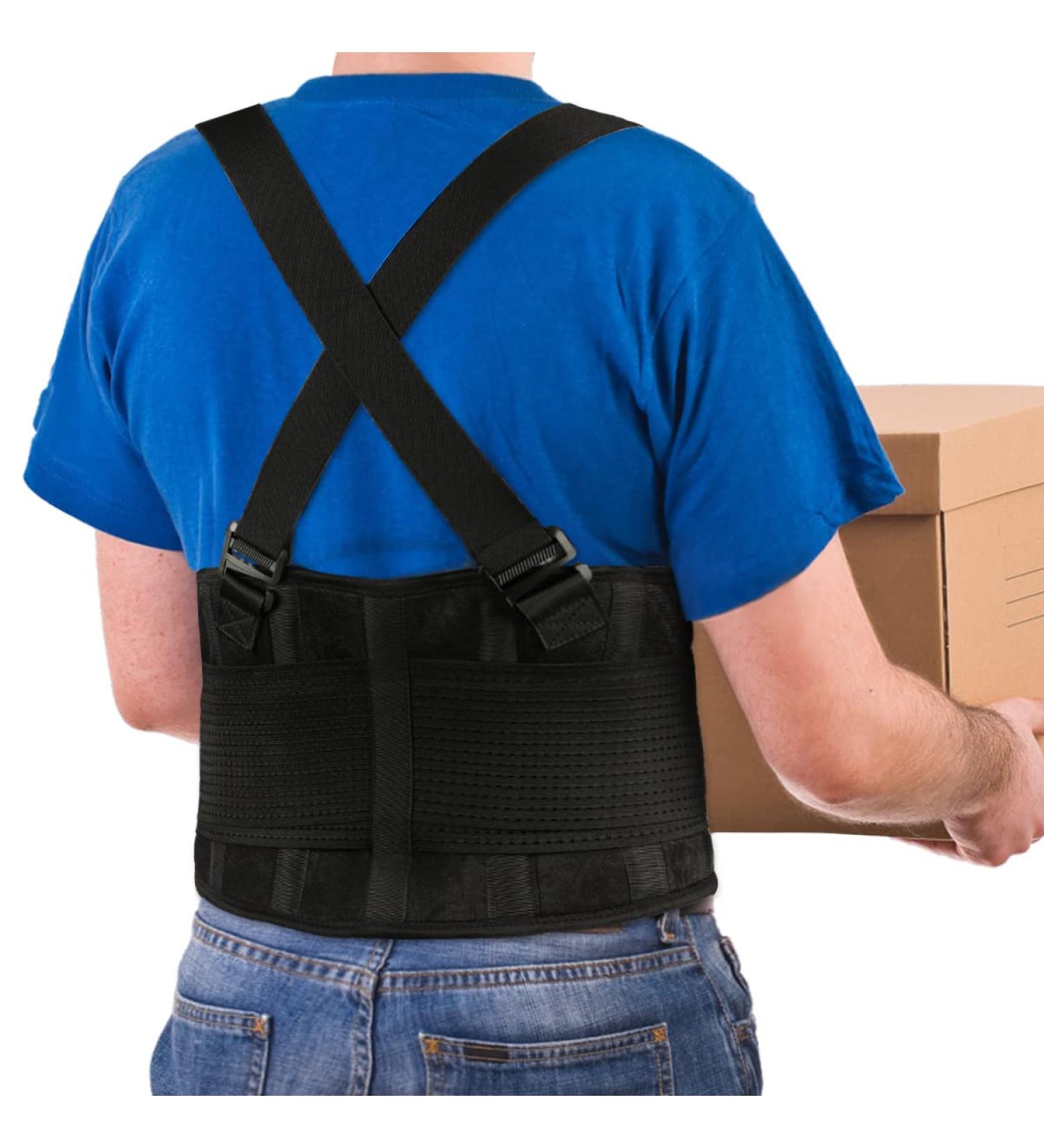 Lumbar Back Support Belt for Women and Men - Lower Back Pain Relief - Adjustable Extension Support - XL/2XL Size for Heavy Lifting and Injury Recovery - Buy Online on GoSupps.com