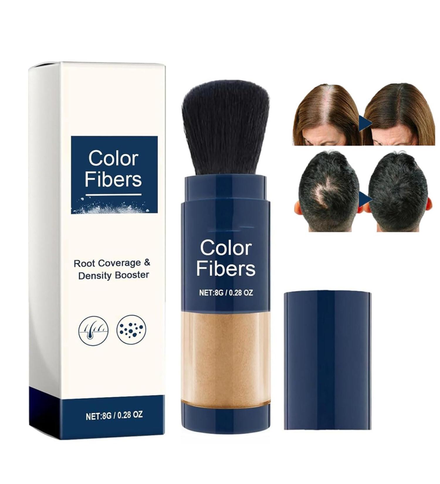 Hair Building Fibers Colored Hair Thickener Colored Hairline Powder Temporary Hair Color Hair Thickening Fibers Powder Fill In Fine or Thinning Hair Instantly Thicker (Light Brown) - Buy Online on GoSupps.com