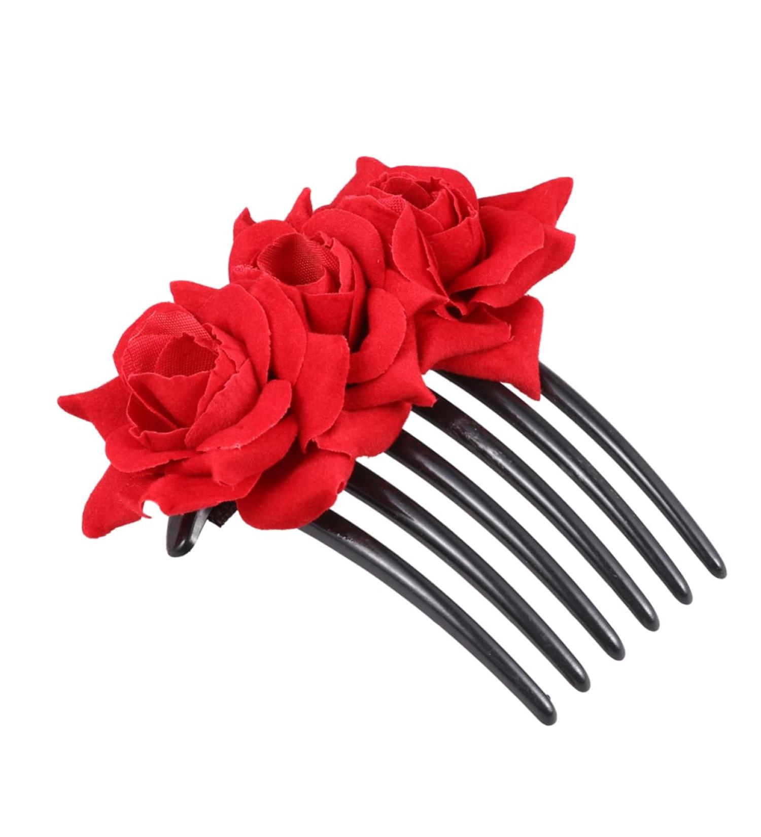 DOITOOL 1pc Floral Hair Comb Hair Accessories for Women Hair Combs for Women Hair Teasing Comb Hair Jewels for Women Flower Hair Clip Hair Side Comb Pearl Hair Clip Headgear Bride Jewelry - Buy Online on GoSupps.com