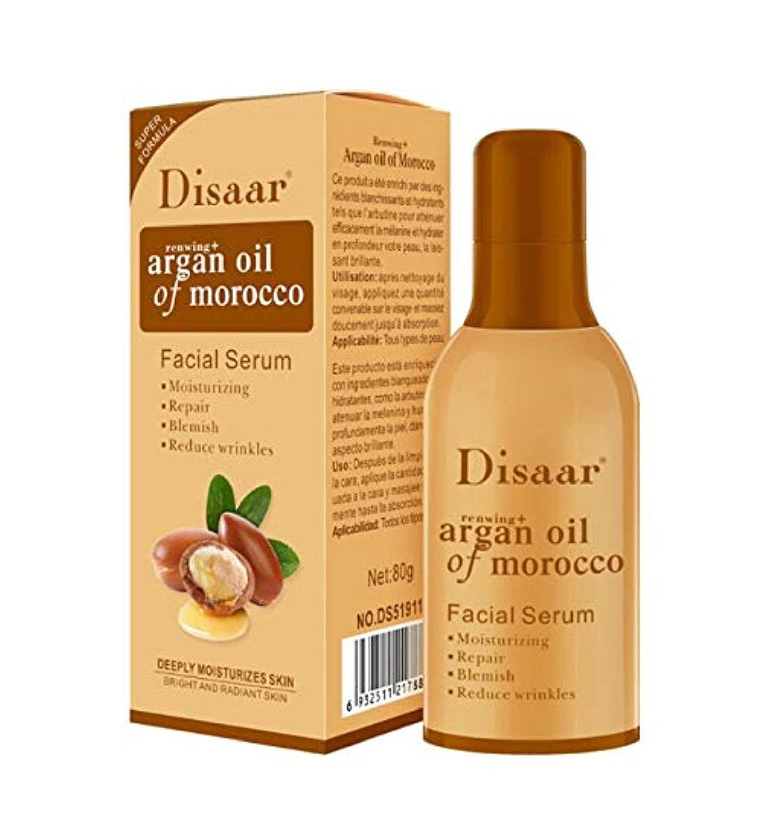 Buy Argan Oil Face Serum - Anti-Wrinkle Moisturizing & Blemish Repair - 80g International Shipping - Buy Online on GoSupps.com