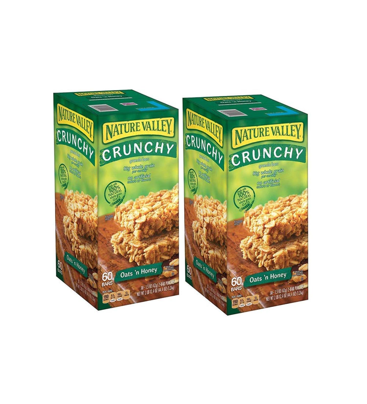 Nature Valley Oats 'N Honey Granola Bars 60 Bars (2 Boxes)