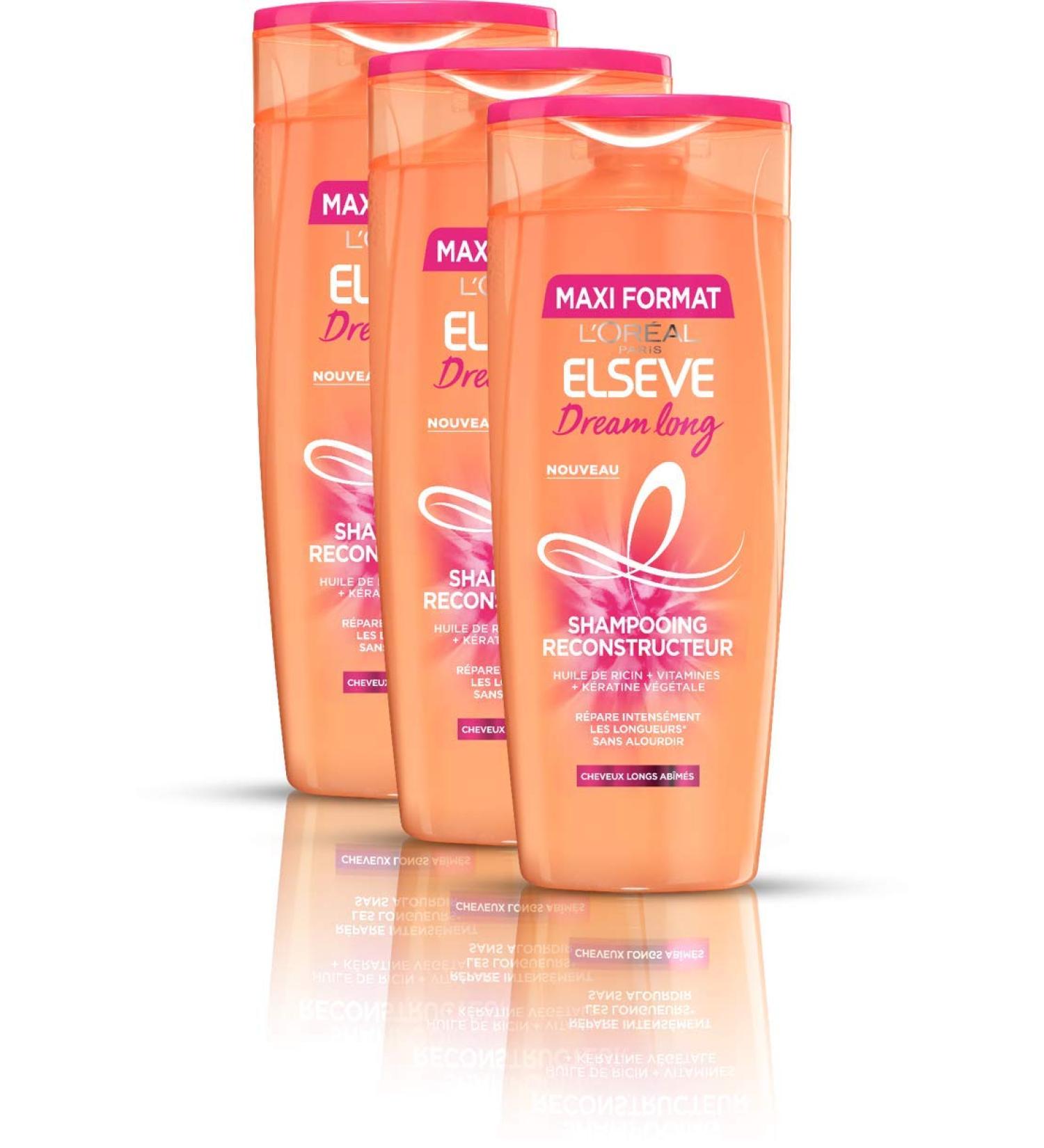 L'Or al Paris Els ve Reconstructive Shampoo 400 ml - Pack of 3 - Buy Online on GoSupps.com