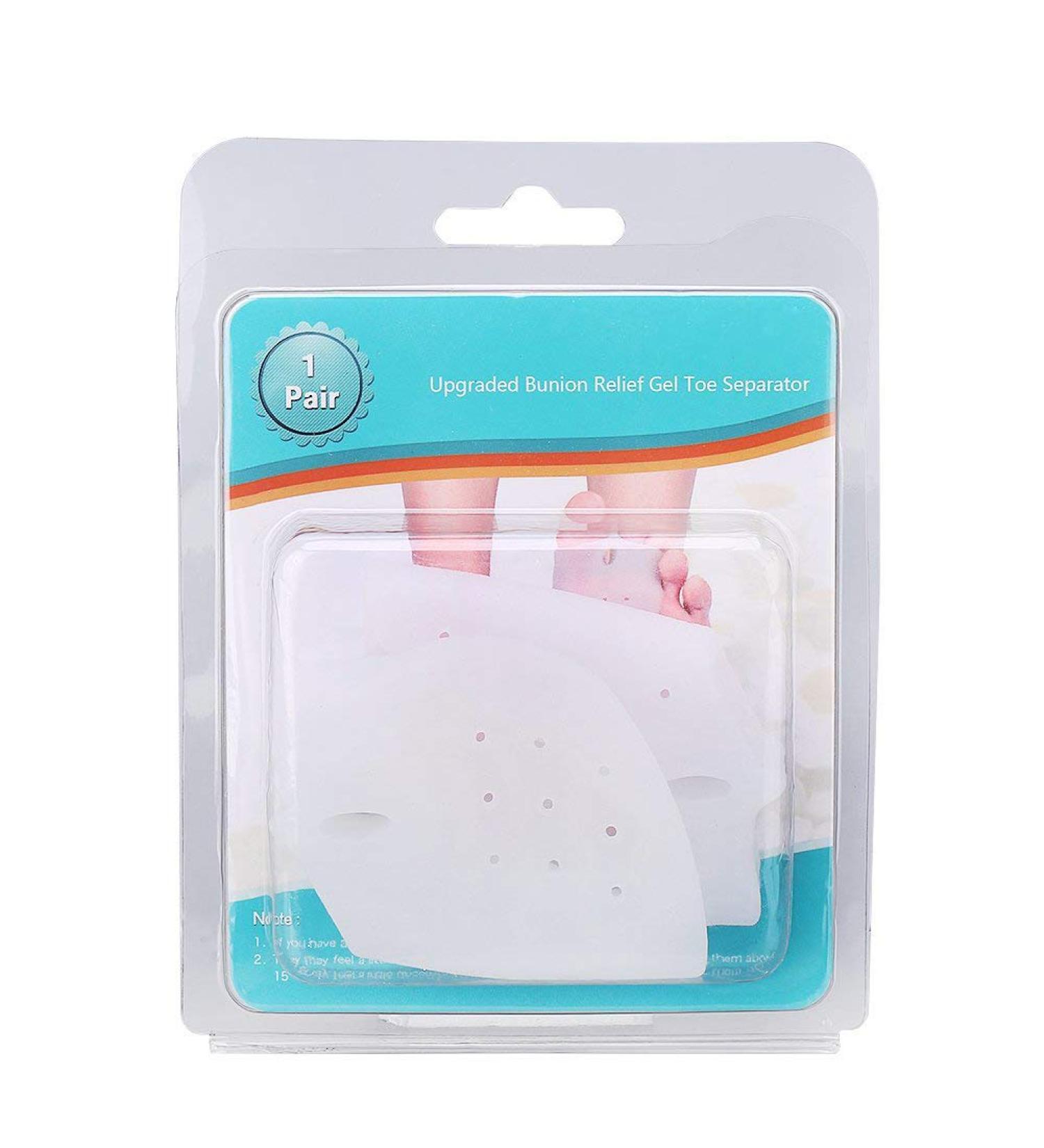 Silicone Toe Spreader & Bunion Corrector Hallux Valgus Relief for Hammer Toe | International Shipping Available - Buy Online on GoSupps.com