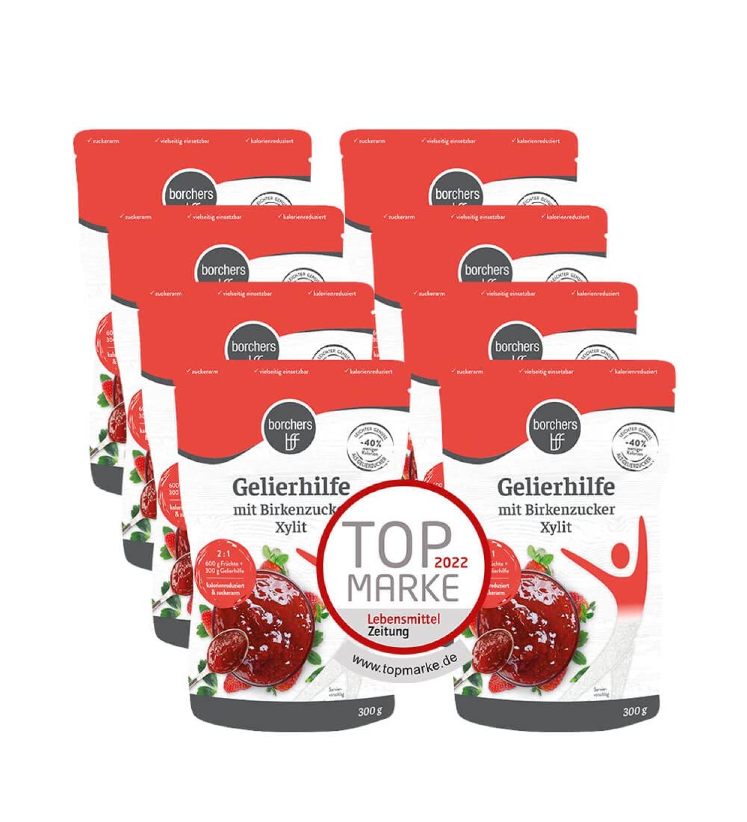 Buy 8 x Borchers Gelling Agent with Birch Sugar Xylitol - Ideal for Fruit Spreads | Alternative to Gelling Sugar | 300g Pack - Buy Online on GoSupps.com